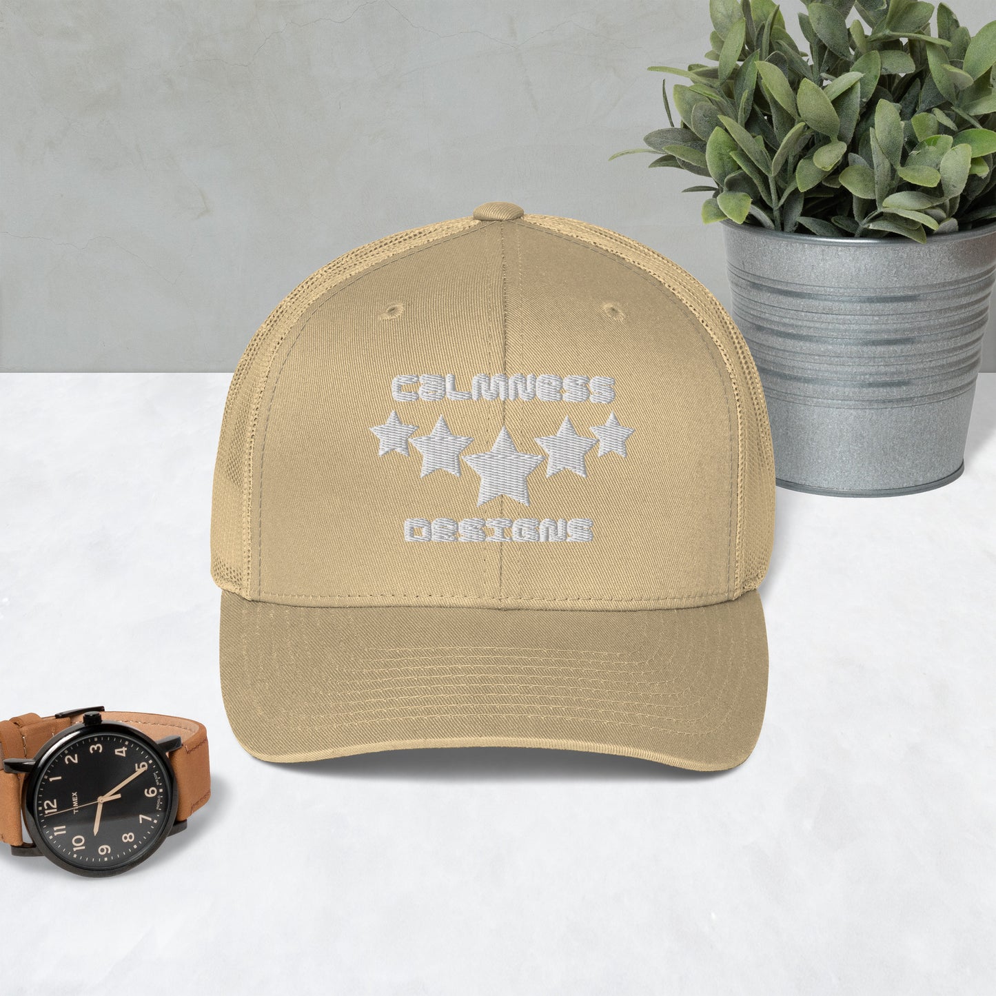 FIVE STARS, CALMNESS DESIGNS, Creative Designer's, Trucker Cap