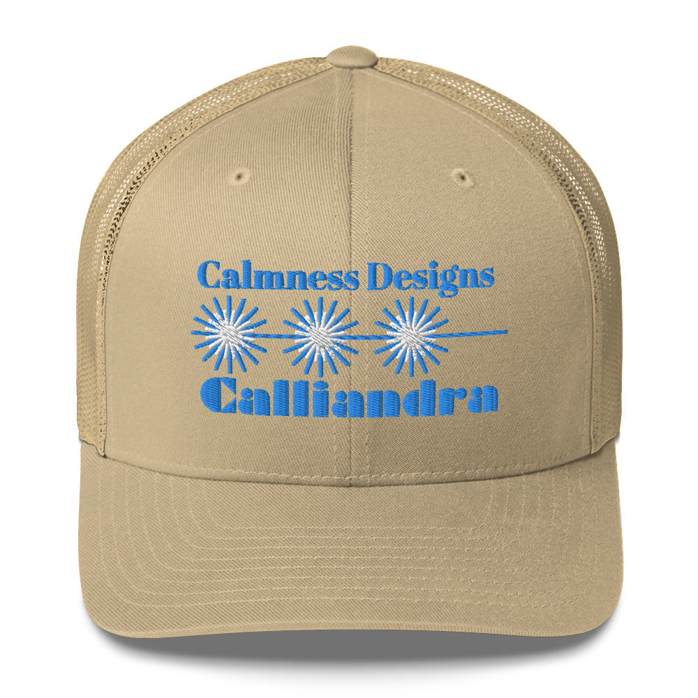 Elegant Geometric Calliandra, CALMNESS DESIGNS, Creative Designer's, Trucker Cap