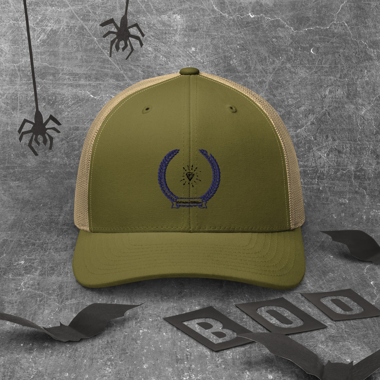 Diamond in Coats of Arms, Calmness Designs, Trucker Cap