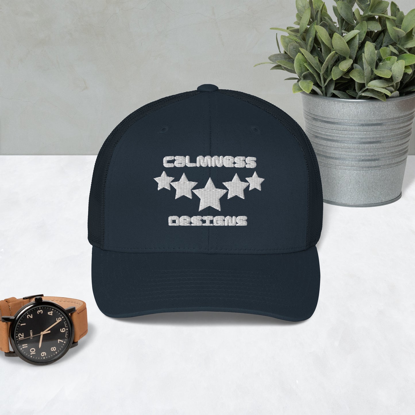 FIVE STARS, CALMNESS DESIGNS, Creative Designer's, Trucker Cap