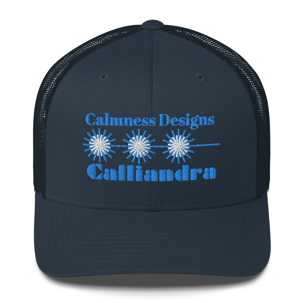 Elegant Geometric Calliandra, CALMNESS DESIGNS, Creative Designer's, Trucker Cap