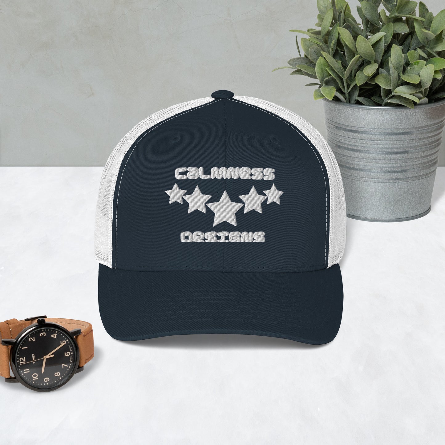 FIVE STARS, CALMNESS DESIGNS, Creative Designer's, Trucker Cap