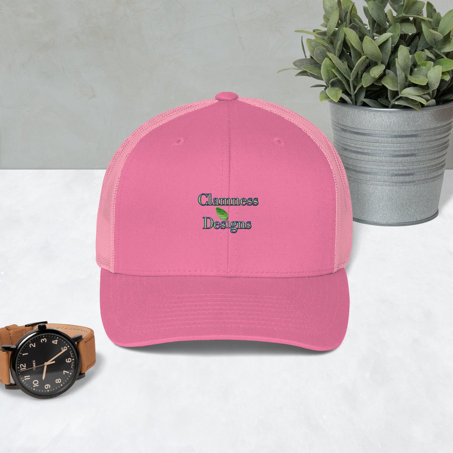 Wet Lemon Leah, Calmness Designs, Trucker Cap