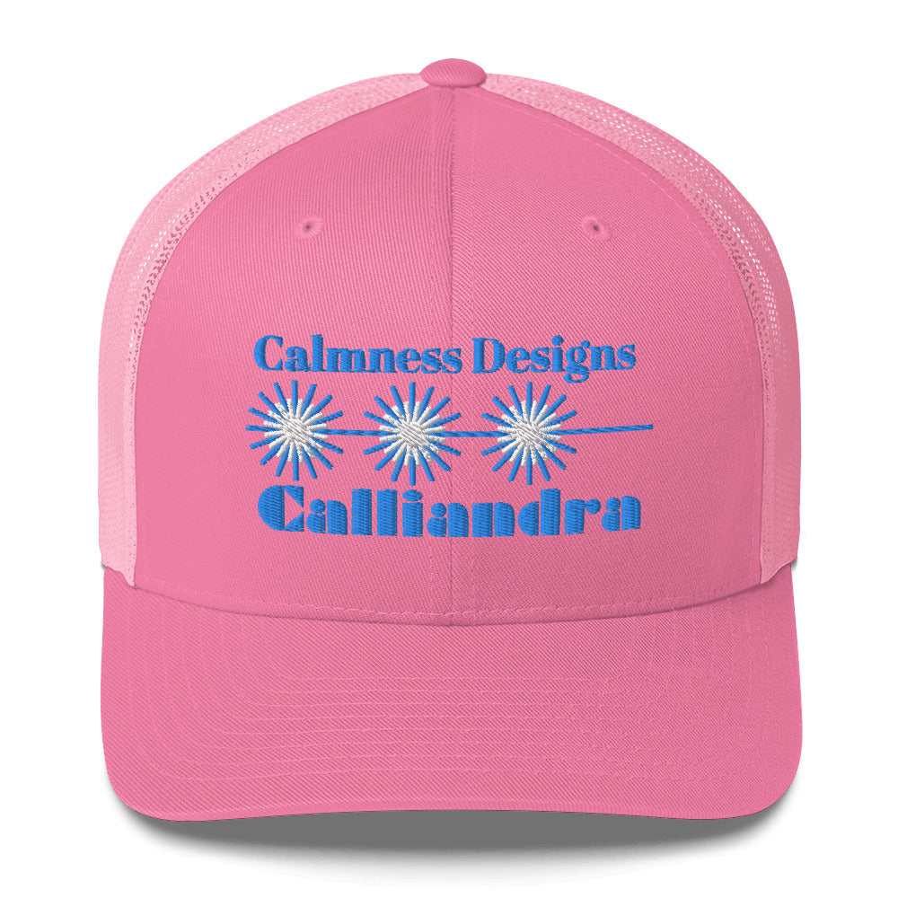 Elegant Geometric Calliandra, CALMNESS DESIGNS, Creative Designer's, Trucker Cap