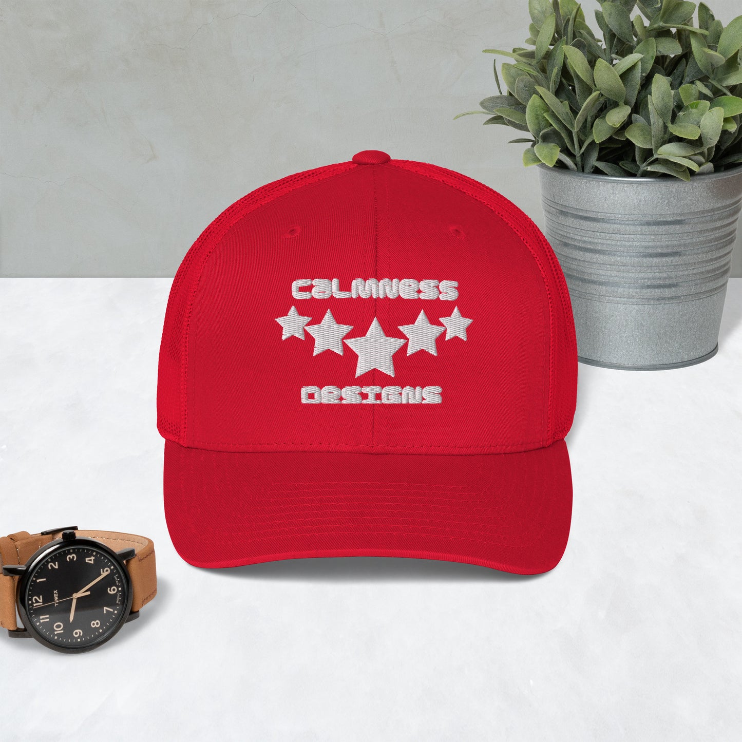 FIVE STARS, CALMNESS DESIGNS, Creative Designer's, Trucker Cap