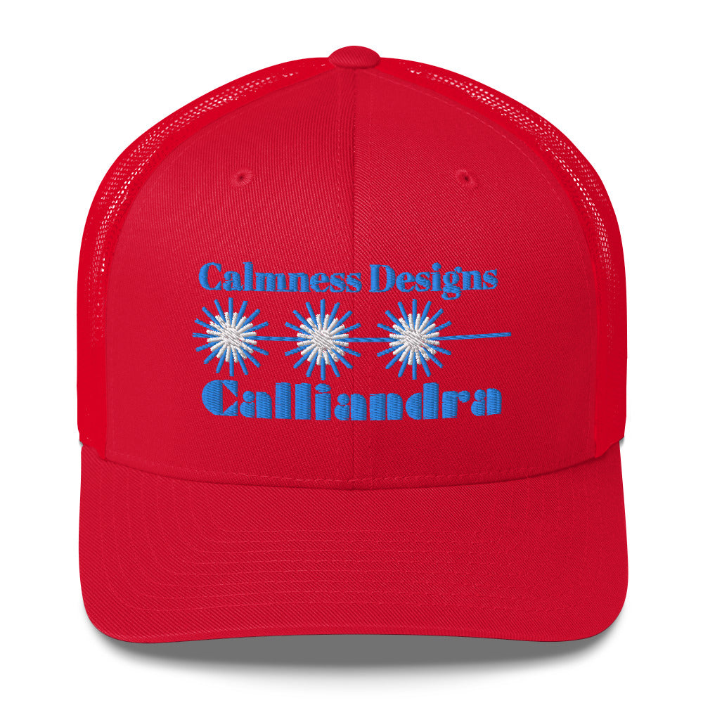 Elegant Geometric Calliandra, CALMNESS DESIGNS, Creative Designer's, Trucker Cap