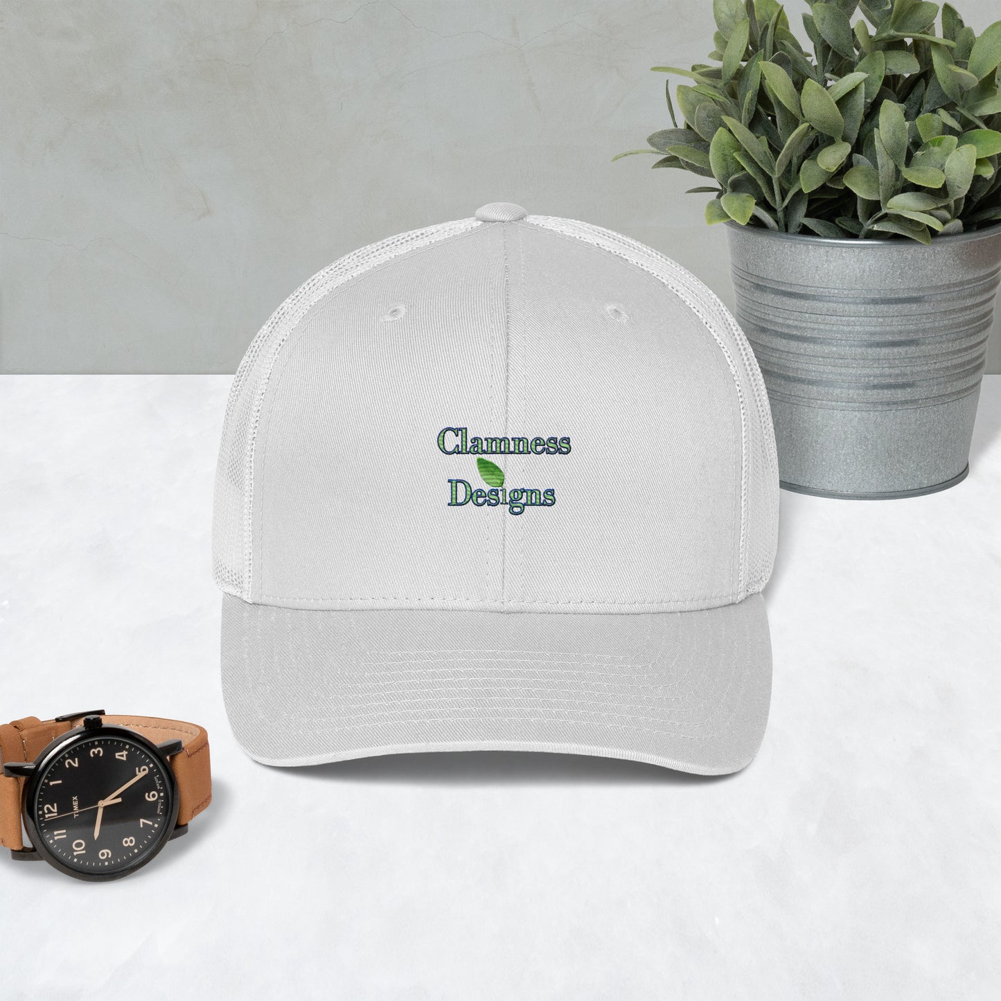 Wet Lemon Leah, Calmness Designs, Trucker Cap