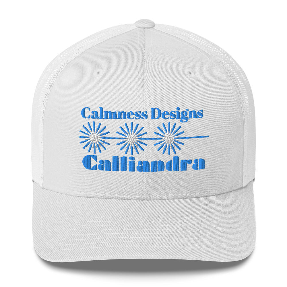 Elegant Geometric Calliandra, CALMNESS DESIGNS, Creative Designer's, Trucker Cap