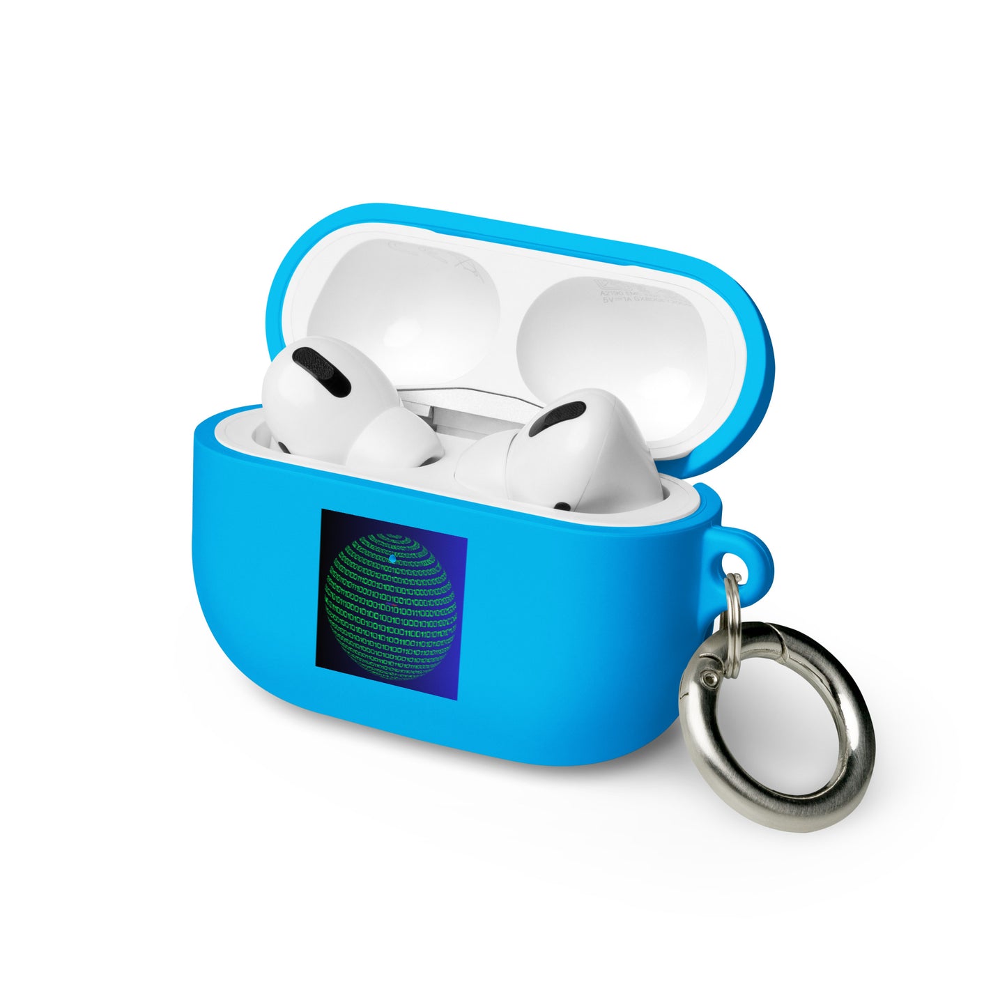 Sphere Binary Code ICON, Ones and Zeros, CALMNESS DESIGNS, Creative Designer's, Rubber Case for AirPods®