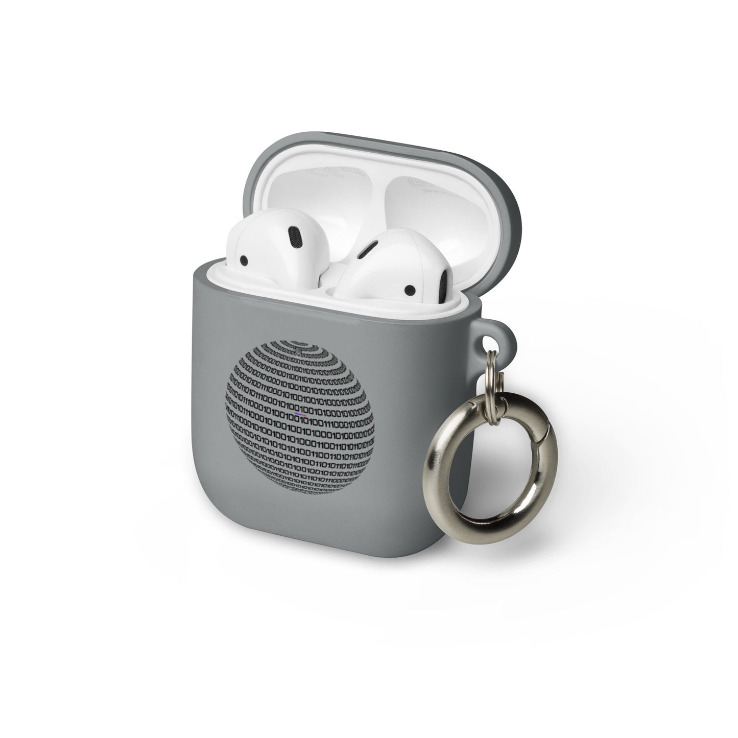 Sphere Binary Code ICON, Ones and Zeros, CALMNESS DESIGNS, Creative Designer's, Rubber Case for AirPods®