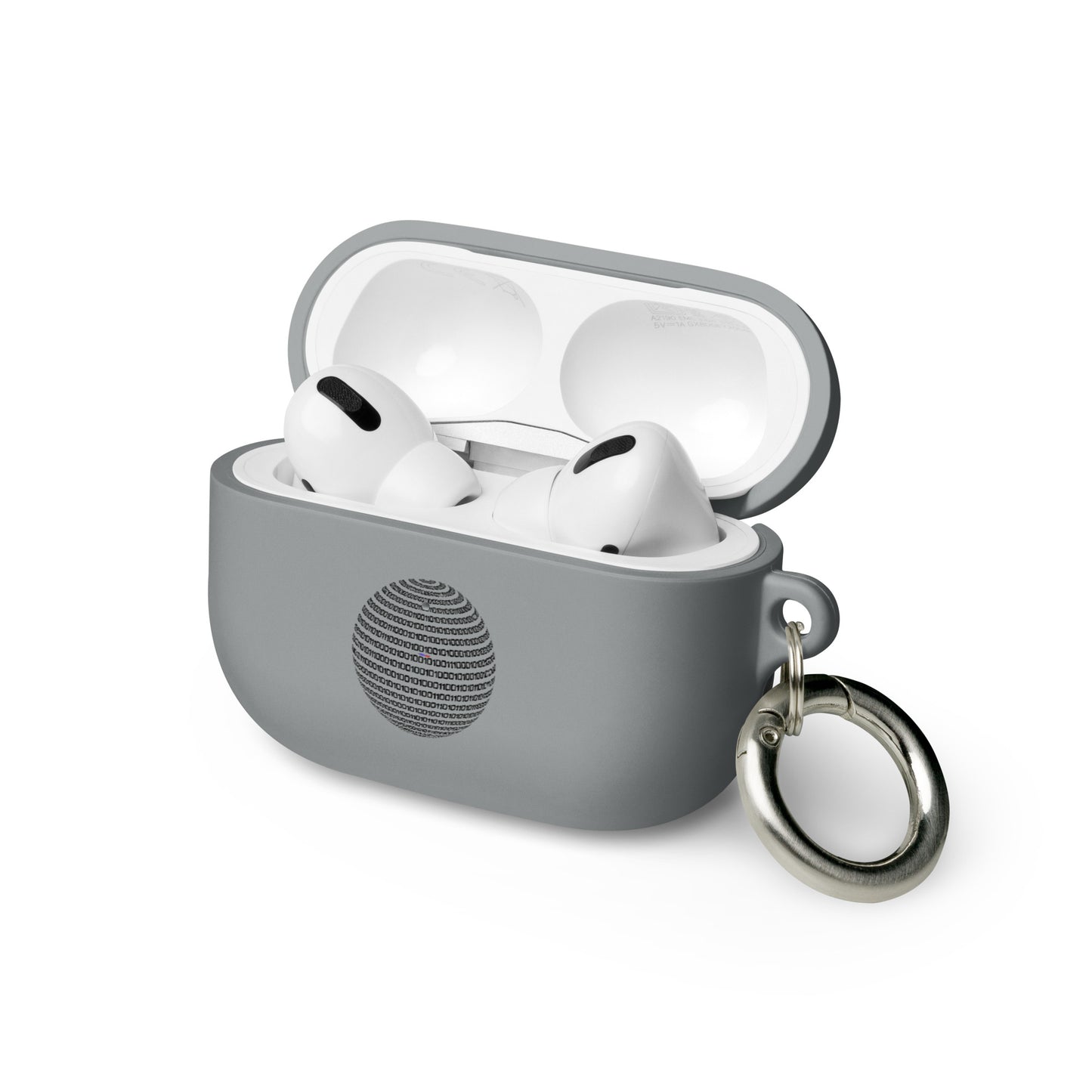Sphere Binary Code ICON, Ones and Zeros, CALMNESS DESIGNS, Creative Designer's, Rubber Case for AirPods®