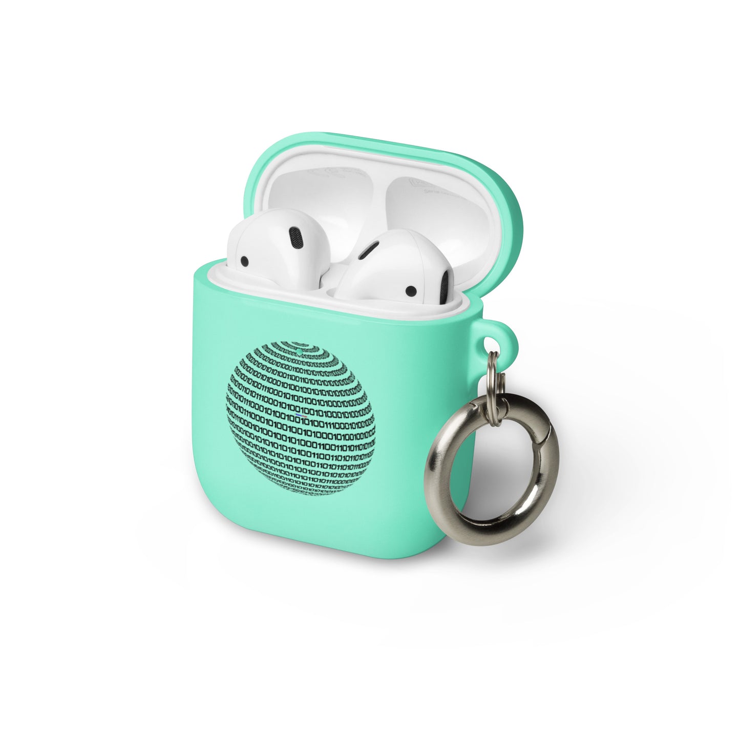 Sphere Binary Code ICON, Ones and Zeros, CALMNESS DESIGNS, Creative Designer's, Rubber Case for AirPods®