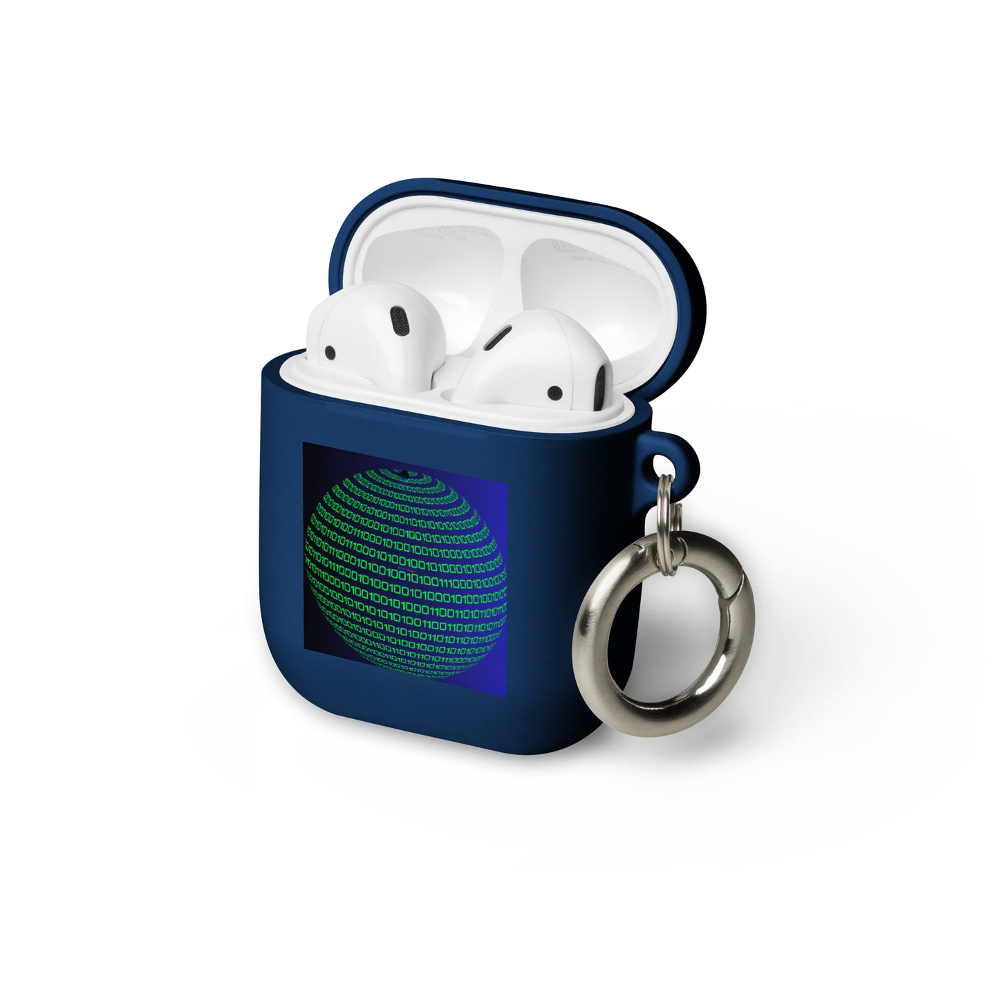 Sphere Binary Code ICON, Ones and Zeros, CALMNESS DESIGNS, Creative Designer's, Rubber Case for AirPods®