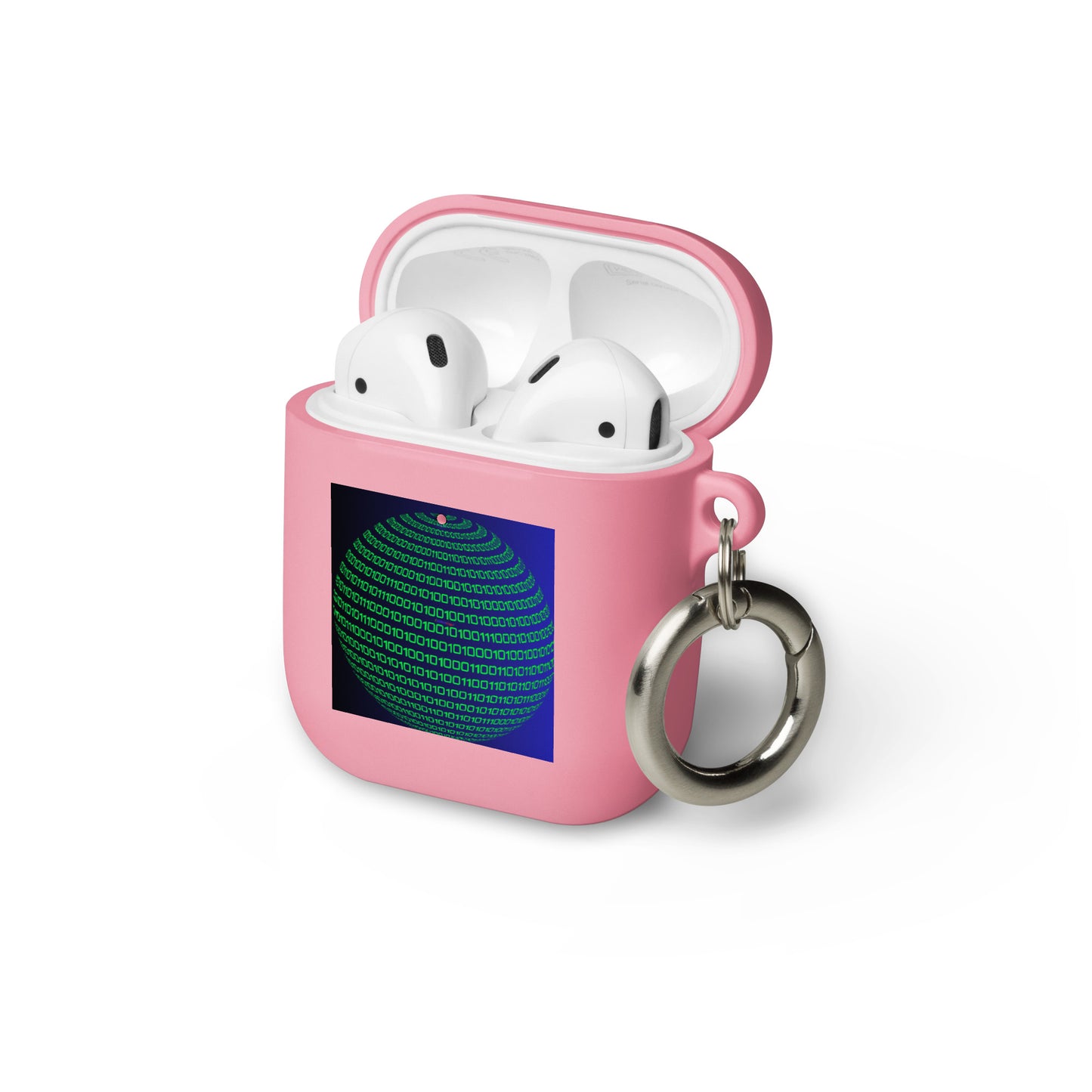 Sphere Binary Code ICON, Ones and Zeros, CALMNESS DESIGNS, Creative Designer's, Rubber Case for AirPods®