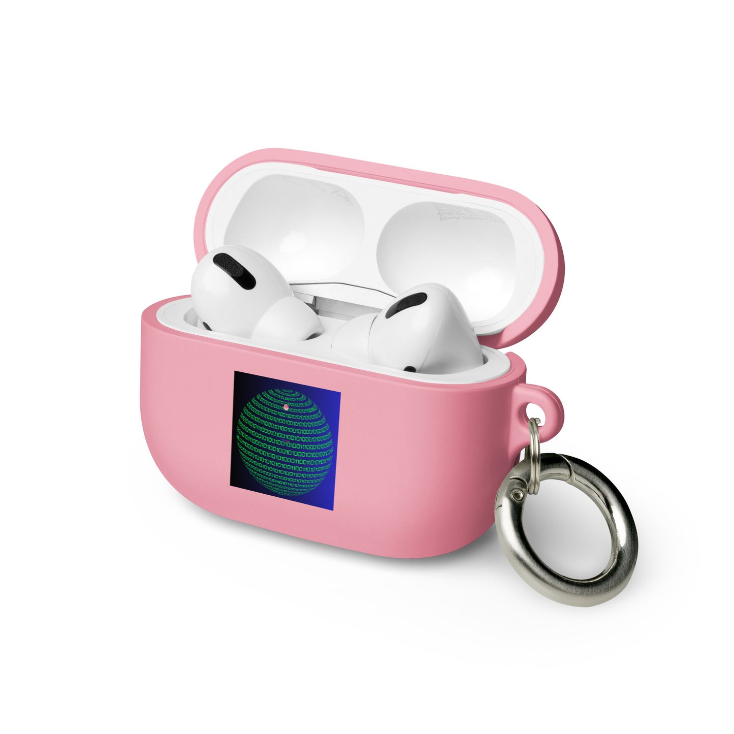 Sphere Binary Code ICON, Ones and Zeros, CALMNESS DESIGNS, Creative Designer's, Rubber Case for AirPods®
