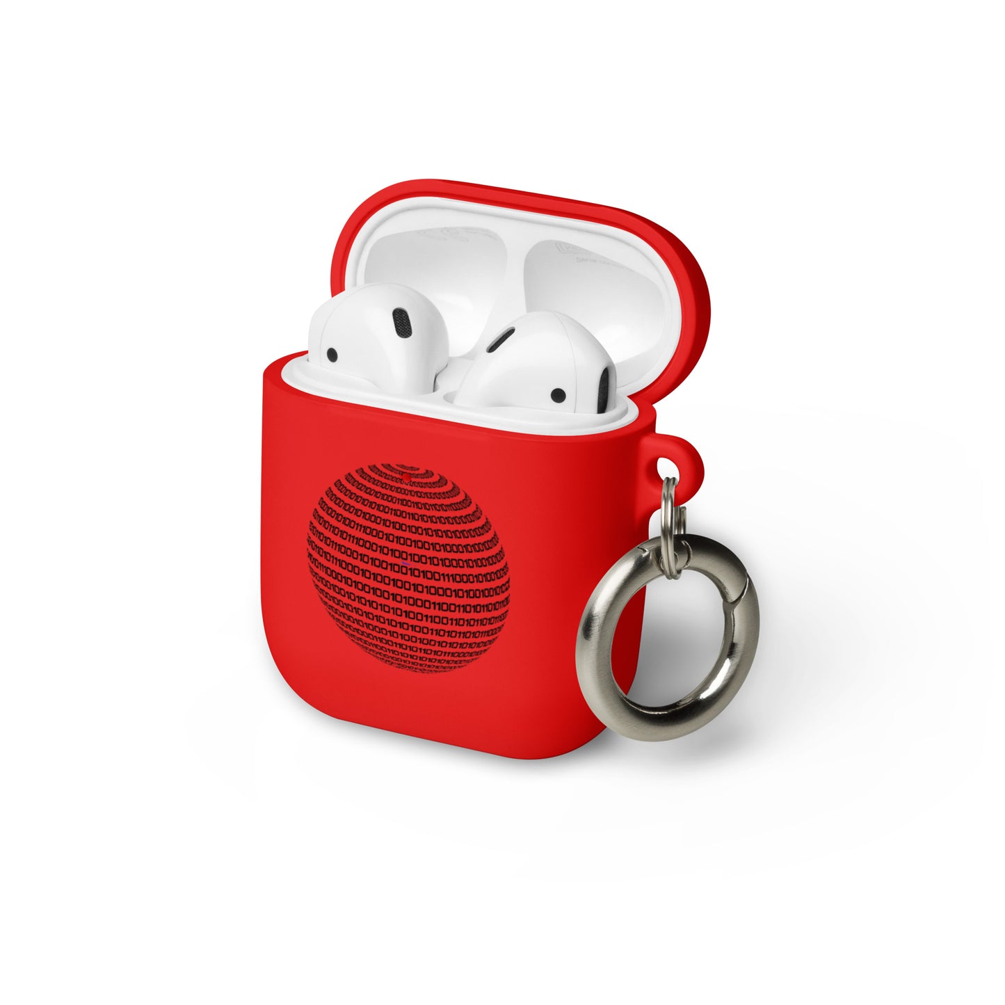Sphere Binary Code ICON, Ones and Zeros, CALMNESS DESIGNS, Creative Designer's, Rubber Case for AirPods®