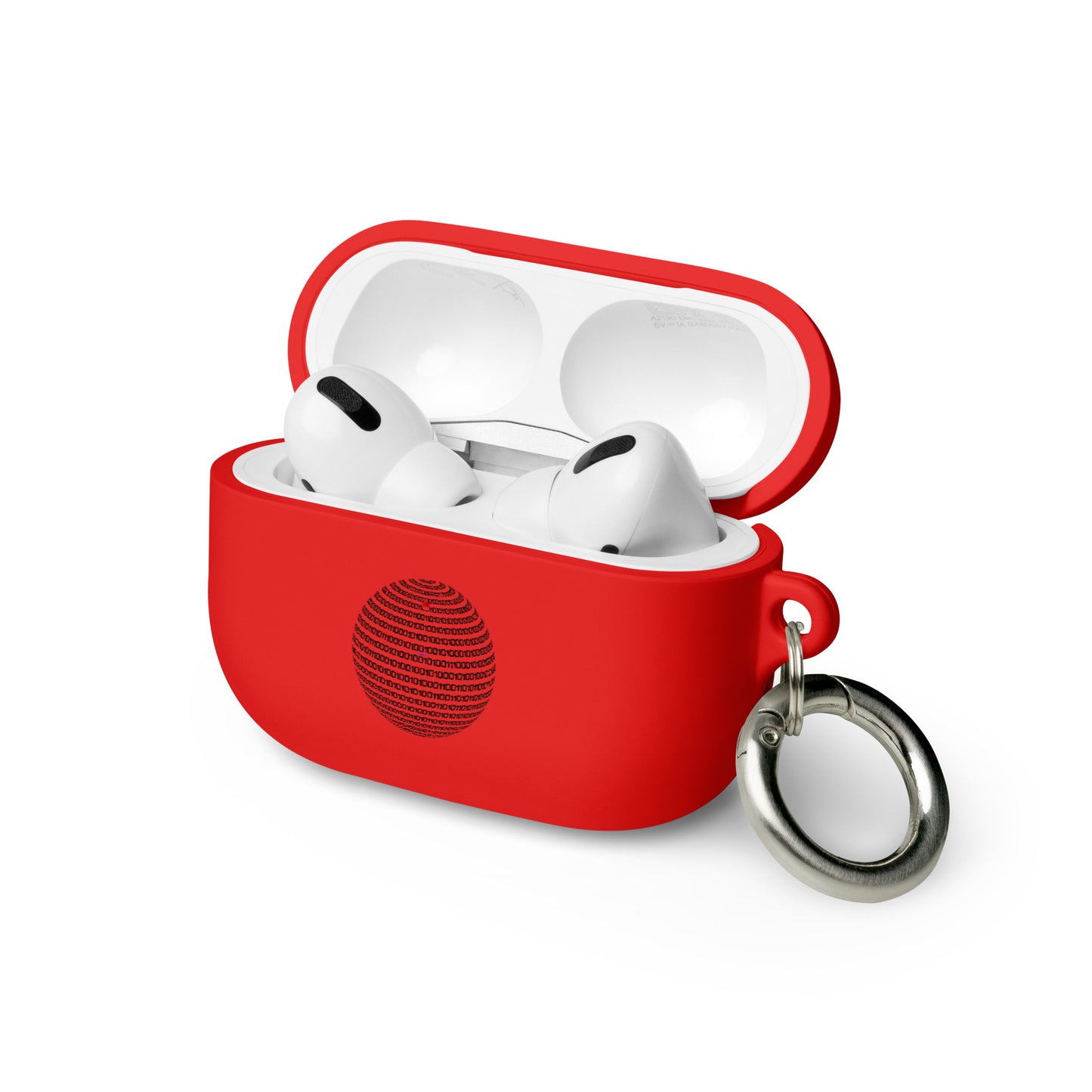 Sphere Binary Code ICON, Ones and Zeros, CALMNESS DESIGNS, Creative Designer's, Rubber Case for AirPods®