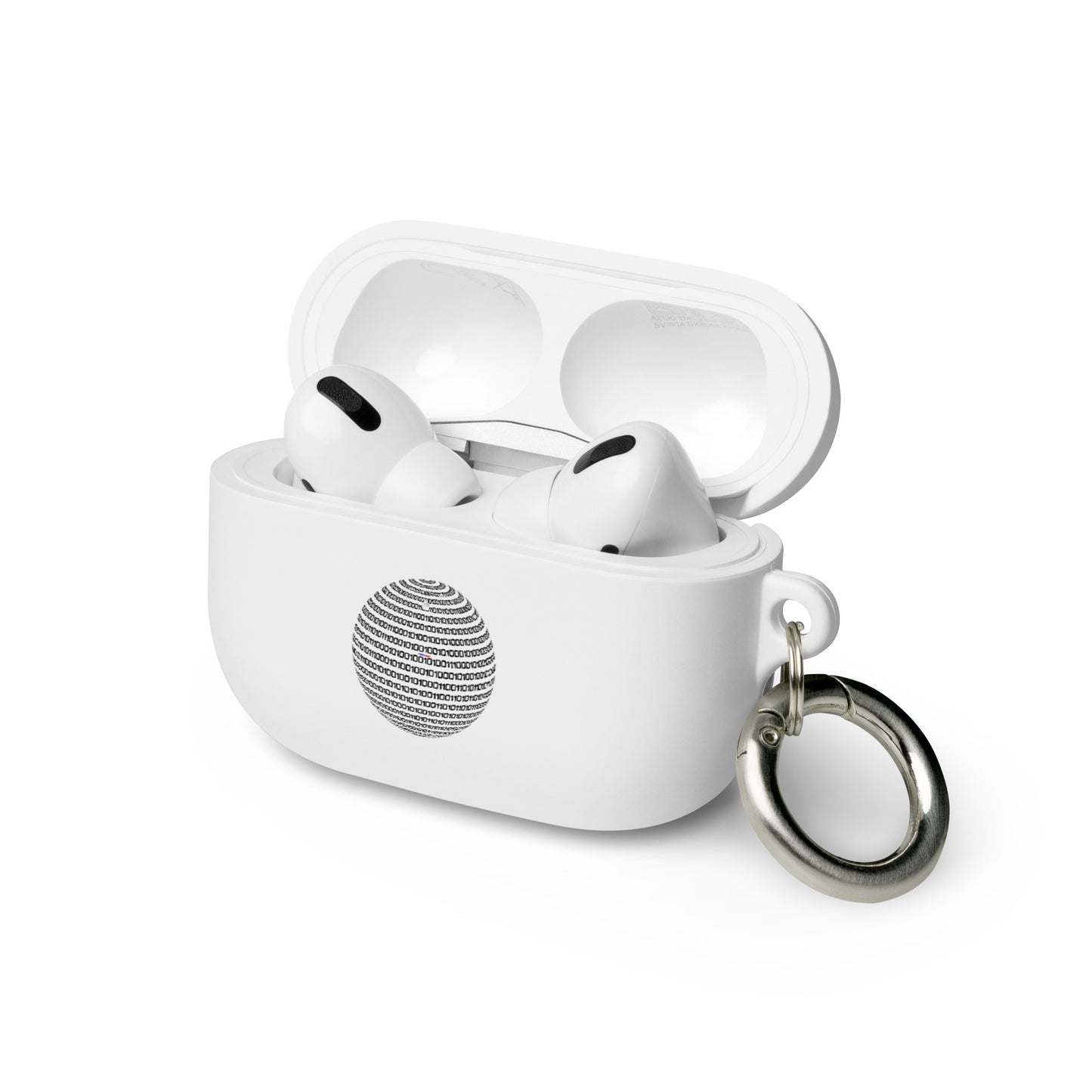 Sphere Binary Code ICON, Ones and Zeros, CALMNESS DESIGNS, Creative Designer's, Rubber Case for AirPods®