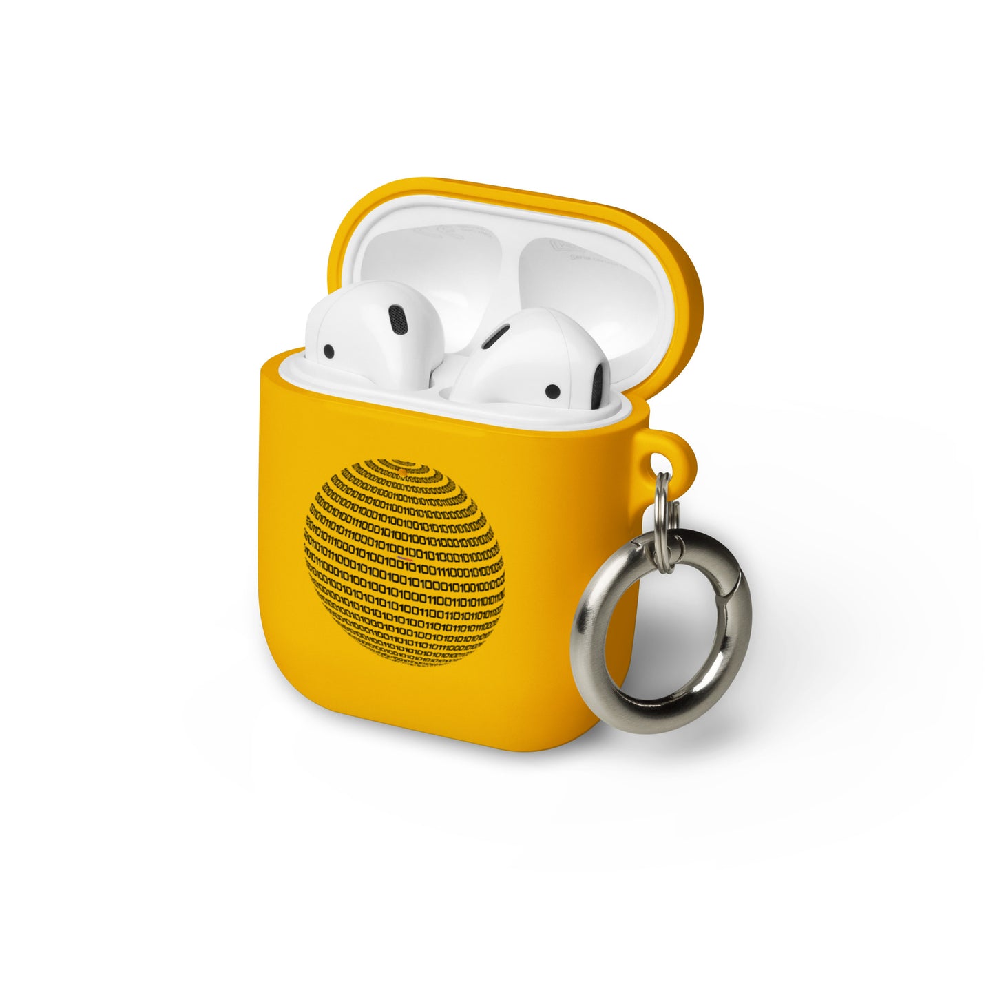 Sphere Binary Code ICON, Ones and Zeros, CALMNESS DESIGNS, Creative Designer's, Rubber Case for AirPods®