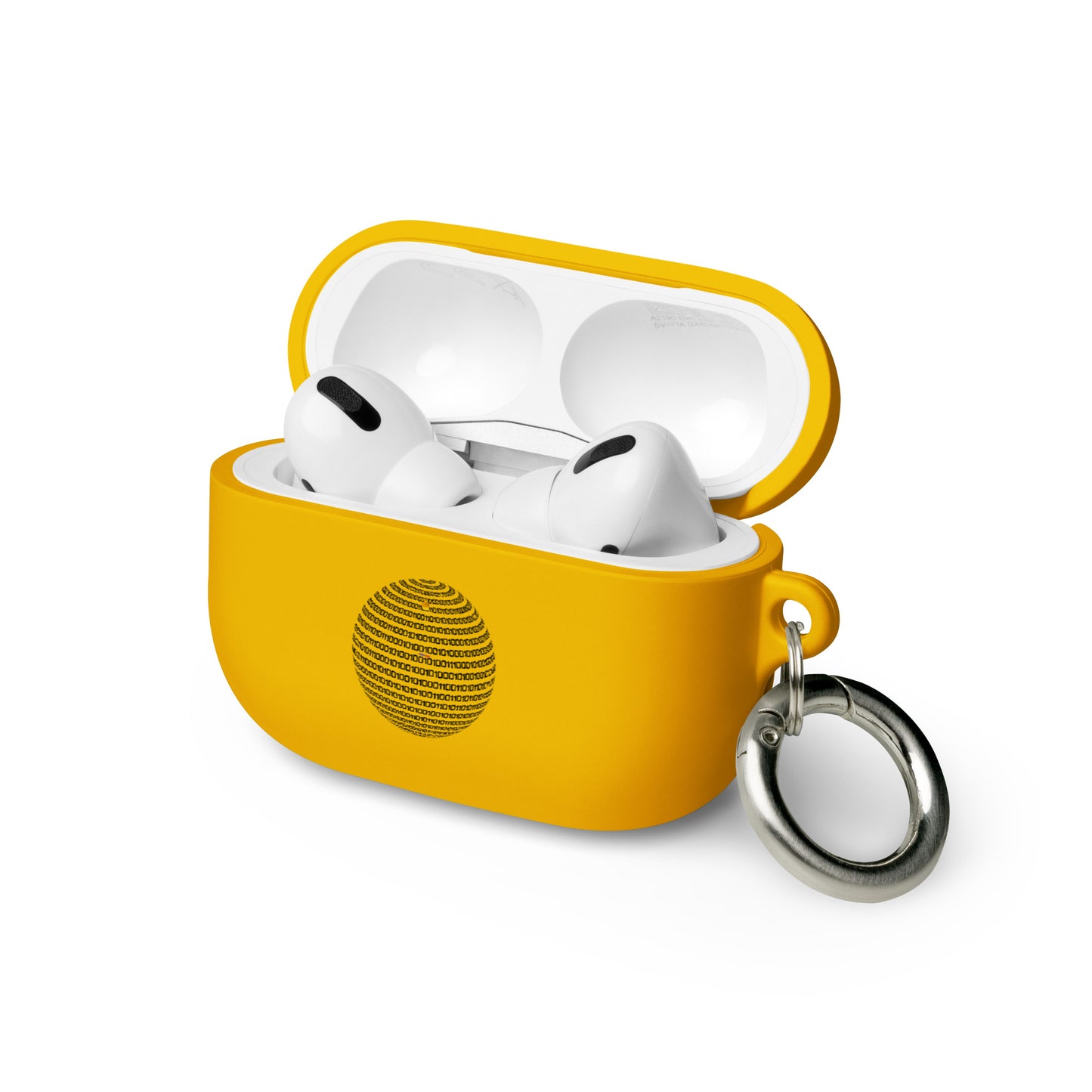Sphere Binary Code ICON, Ones and Zeros, CALMNESS DESIGNS, Creative Designer's, Rubber Case for AirPods®