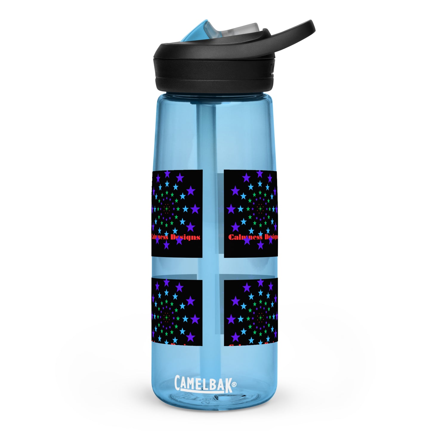 Stars Circle Icon, Calmness Designs, Sports water bottle