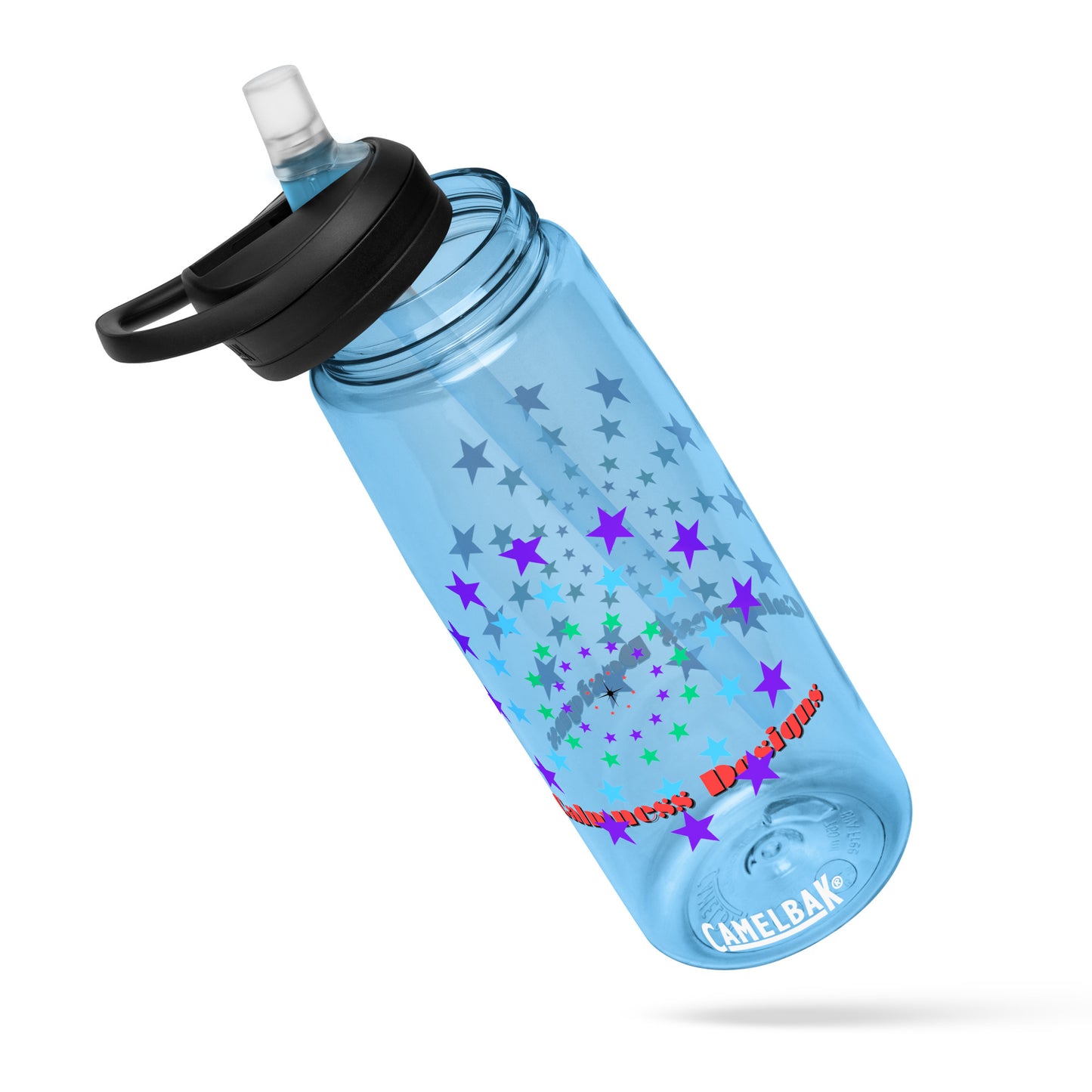 Stars Circle Icon, Calmness Designs, Sports water bottle