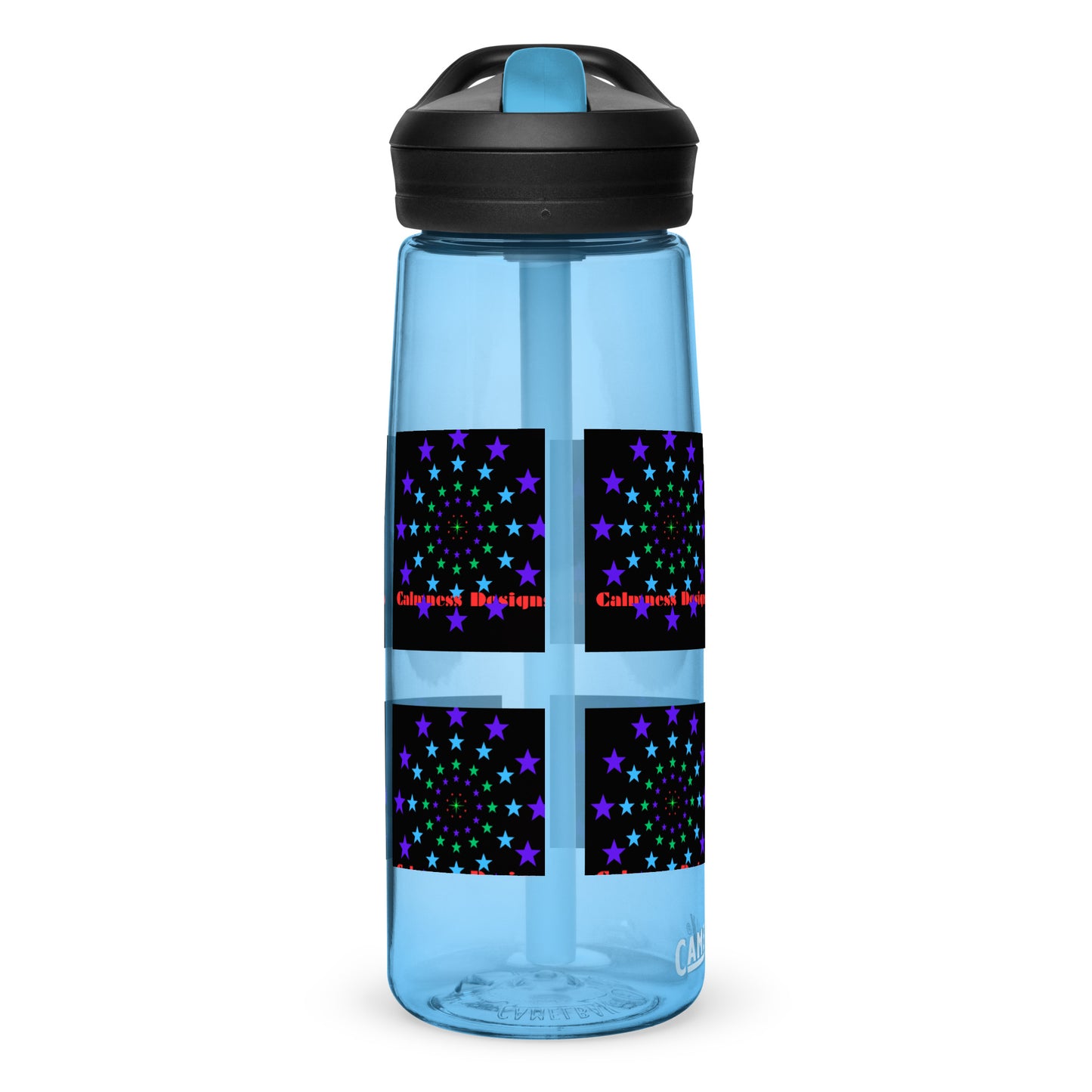Stars Circle Icon, Calmness Designs, Sports water bottle