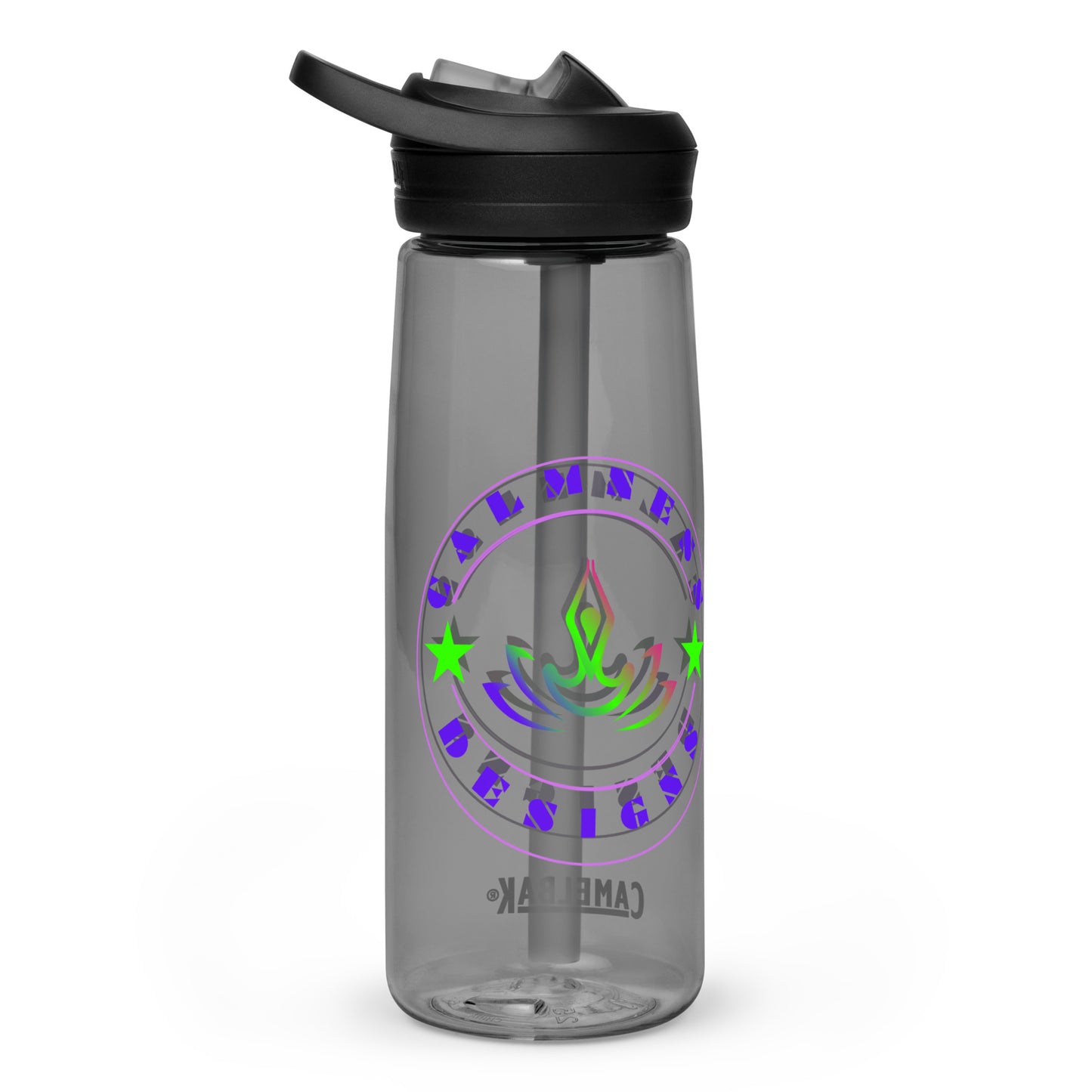 Yoga Meditation, Lotus Pose, Stars, CALMNESS DESIGNS, Creative Designer's, Sports water bottle