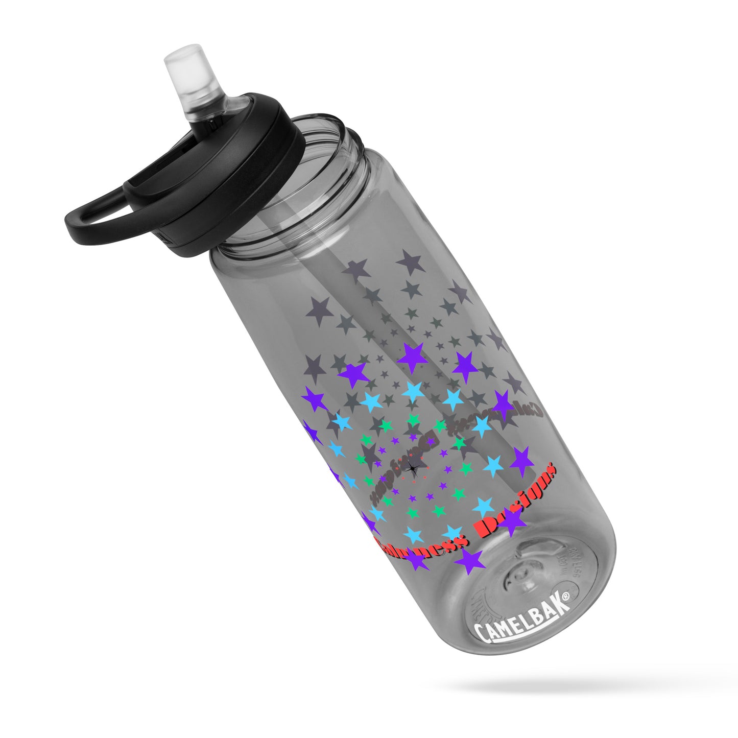 Stars Circle Icon, Calmness Designs, Sports water bottle