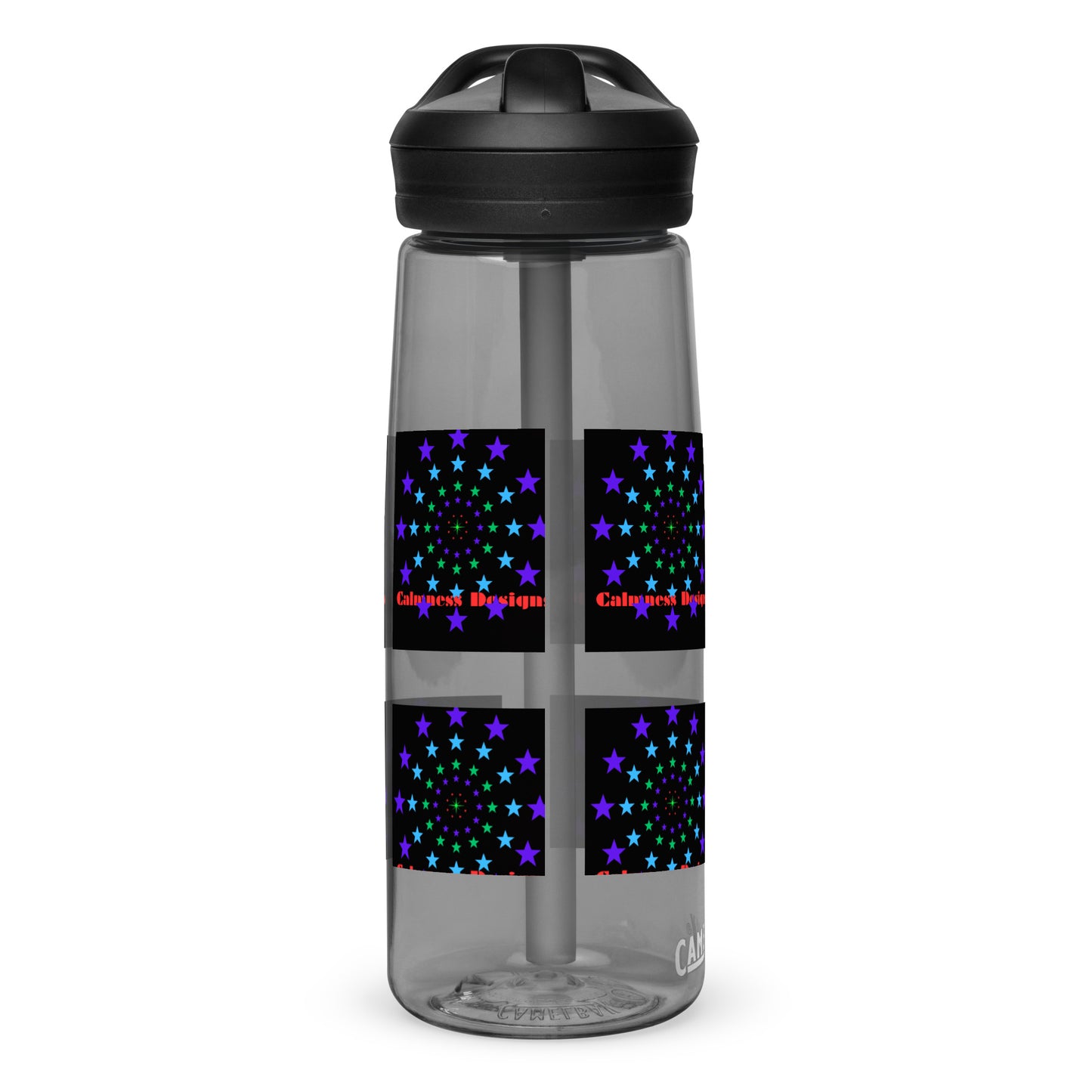 Stars Circle Icon, Calmness Designs, Sports water bottle