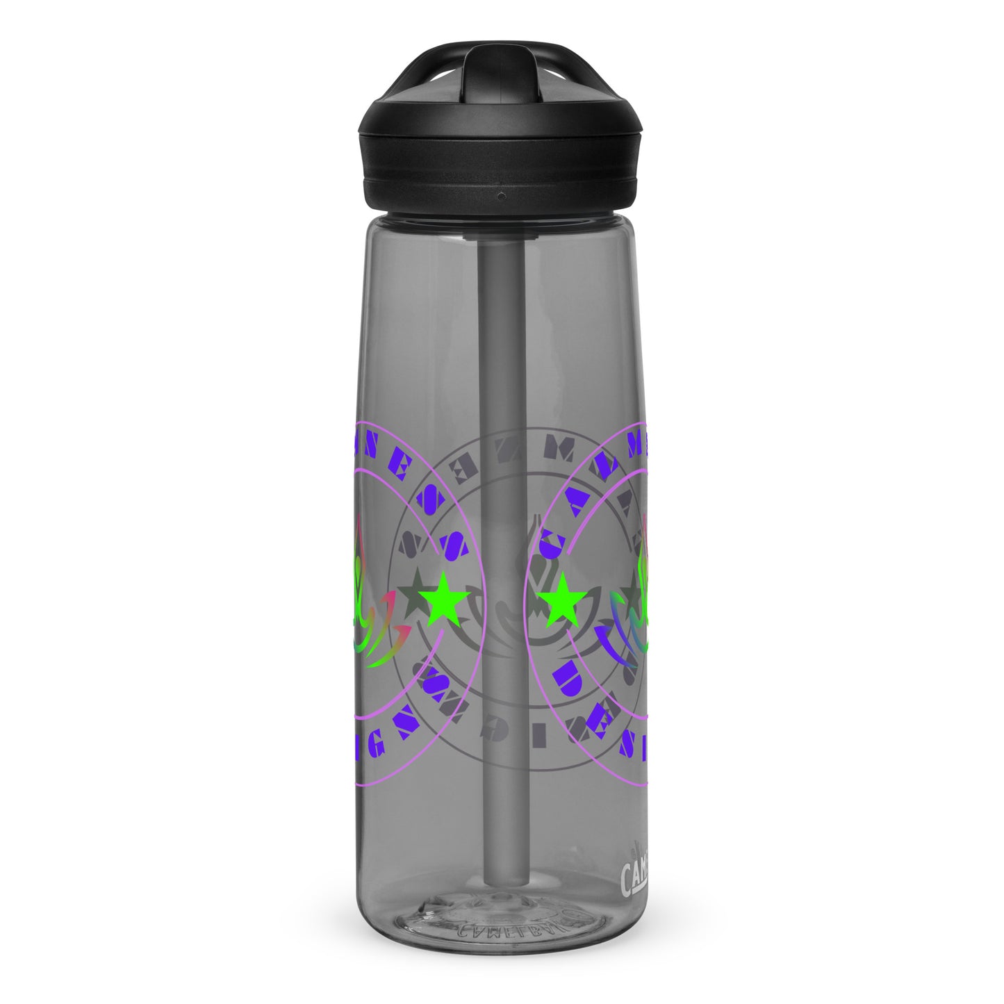 Yoga Meditation, Lotus Pose, Stars, CALMNESS DESIGNS, Creative Designer's, Sports water bottle