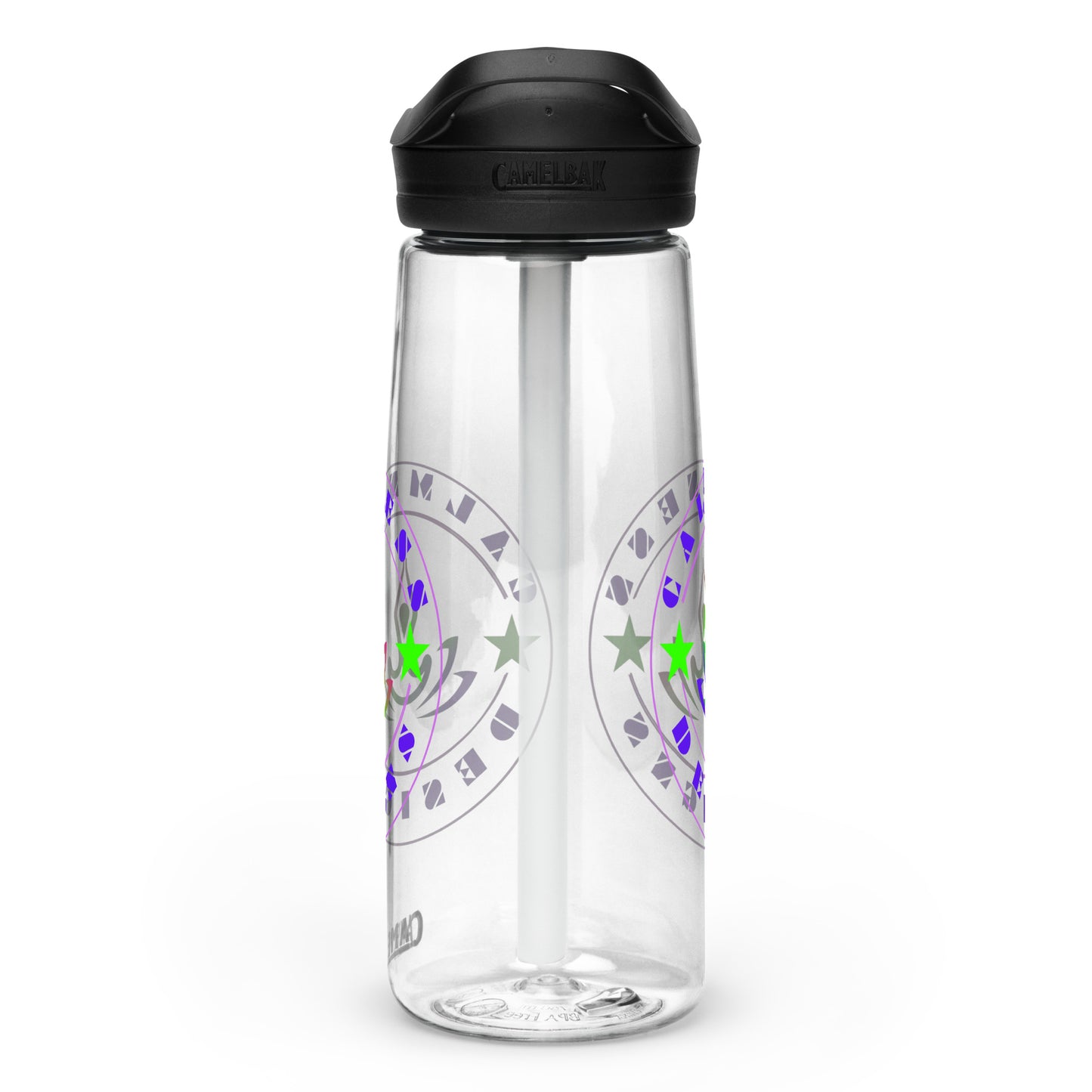 Yoga Meditation, Lotus Pose, Stars, CALMNESS DESIGNS, Creative Designer's, Sports water bottle