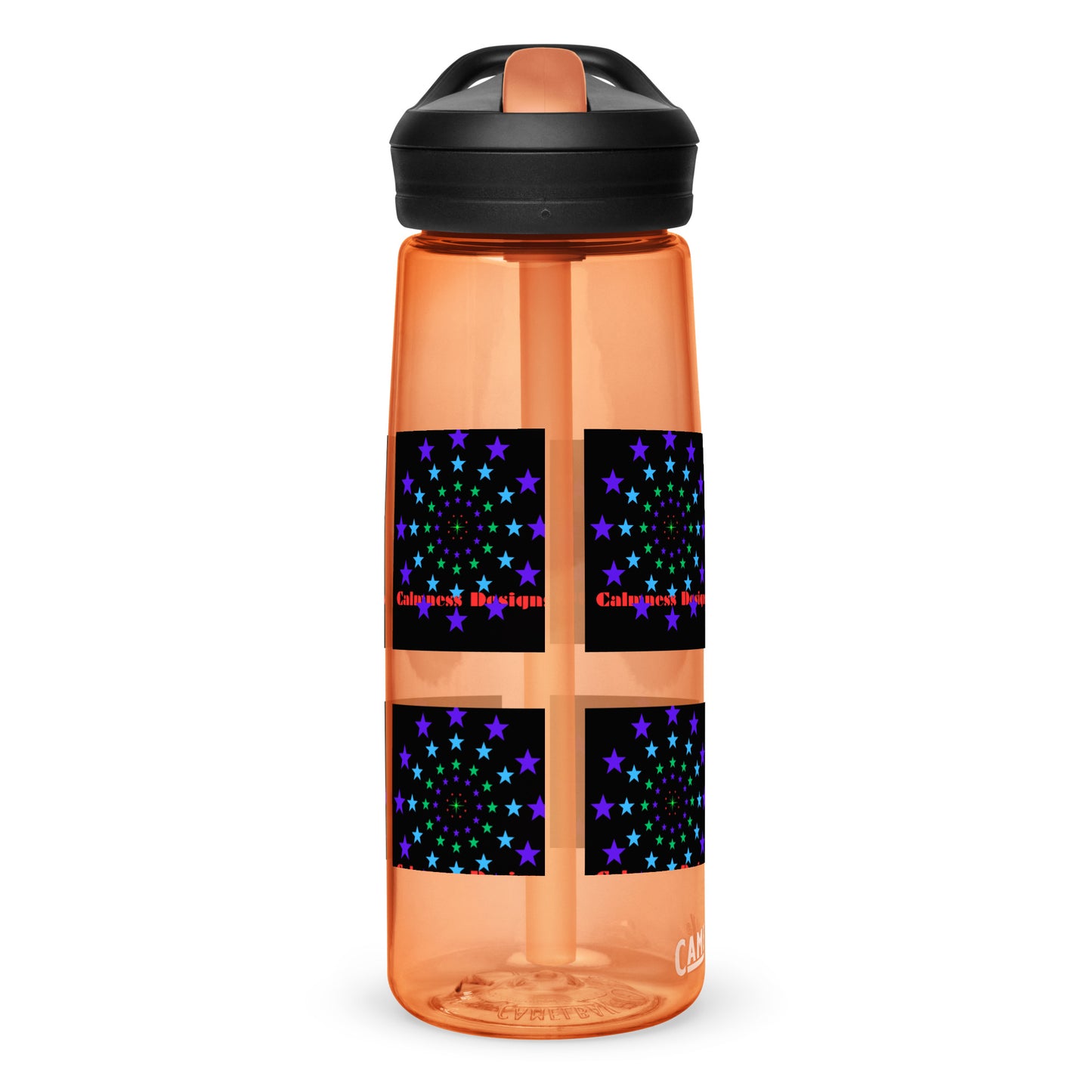 Stars Circle Icon, Calmness Designs, Sports water bottle