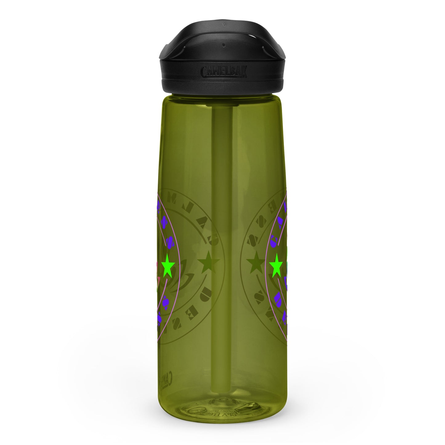 Yoga Meditation, Lotus Pose, Stars, CALMNESS DESIGNS, Creative Designer's, Sports water bottle