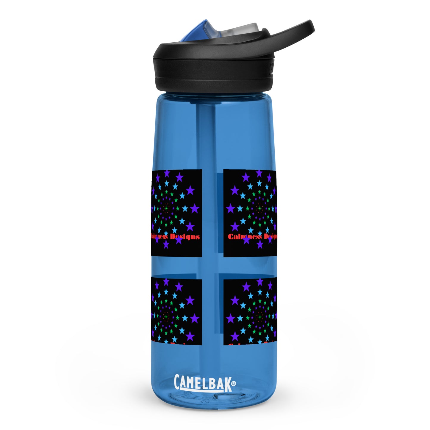Stars Circle Icon, Calmness Designs, Sports water bottle