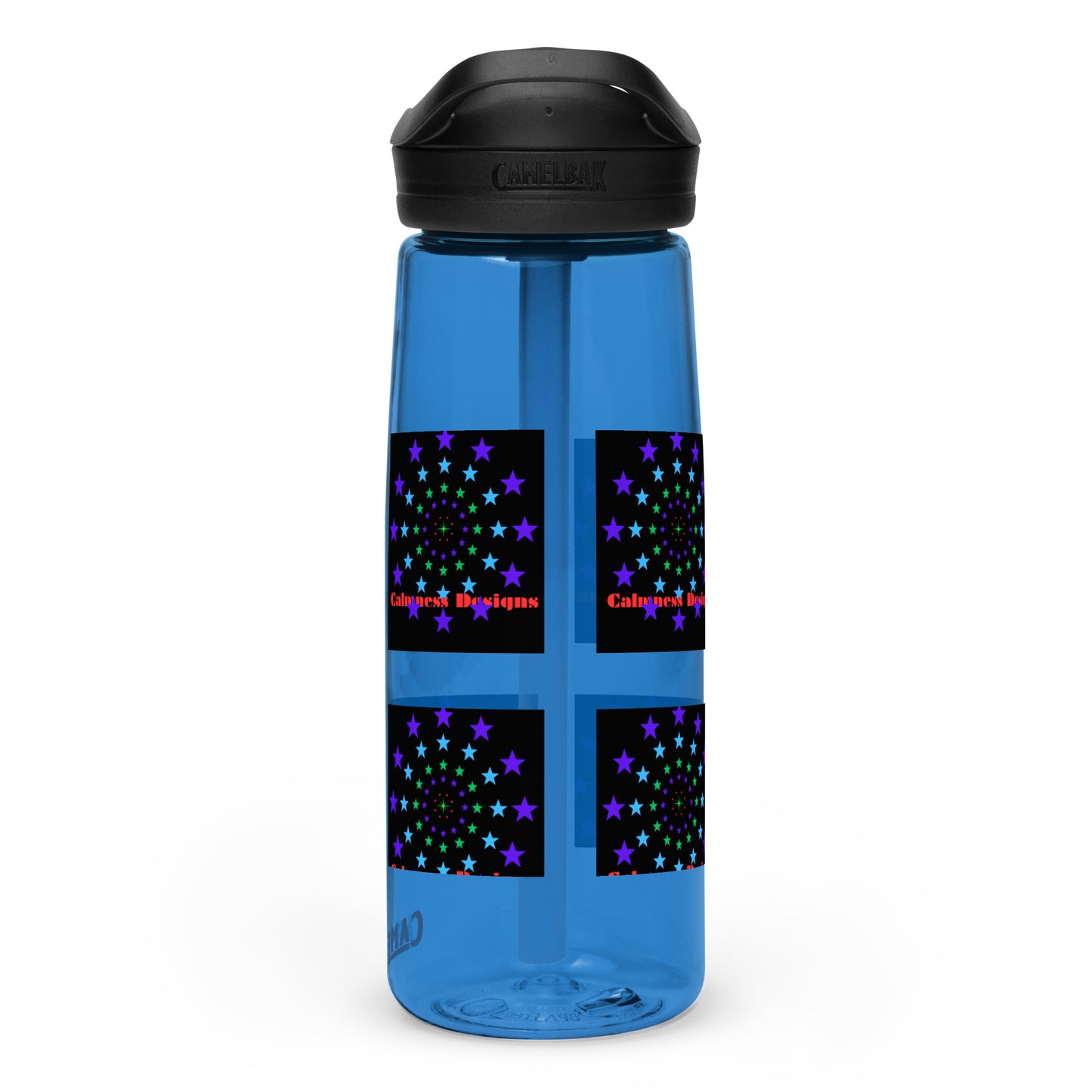 Stars Circle Icon, Calmness Designs, Sports water bottle