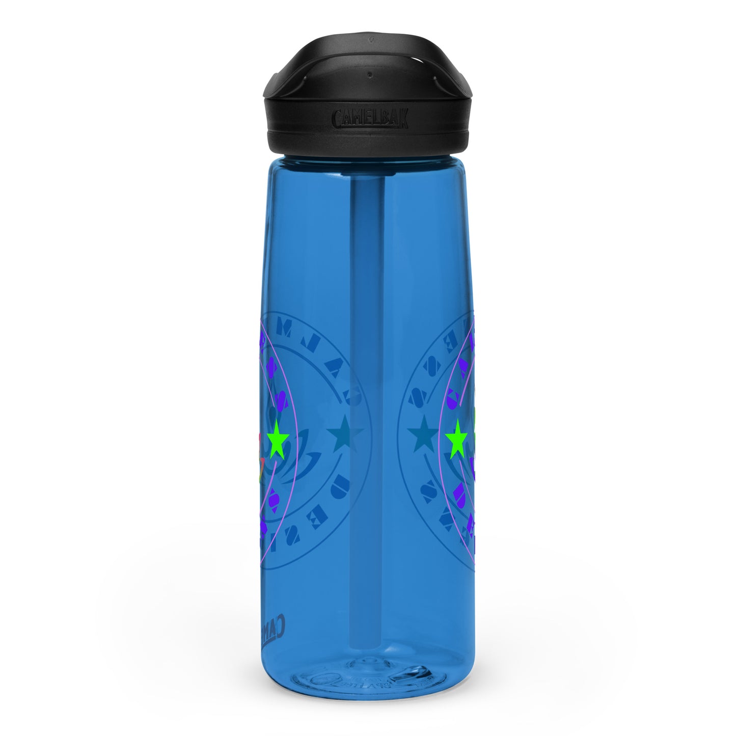 Yoga Meditation, Lotus Pose, Stars, CALMNESS DESIGNS, Creative Designer's, Sports water bottle