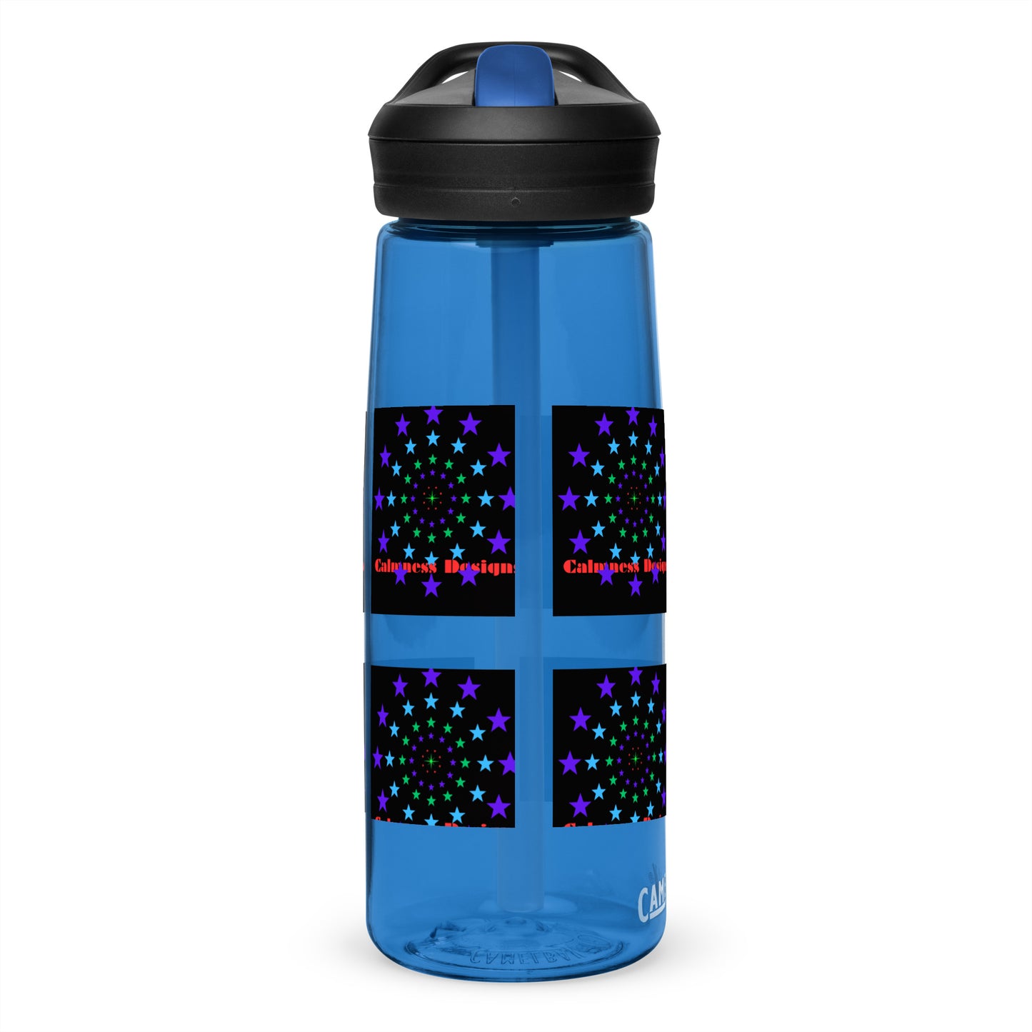 Stars Circle Icon, Calmness Designs, Sports water bottle