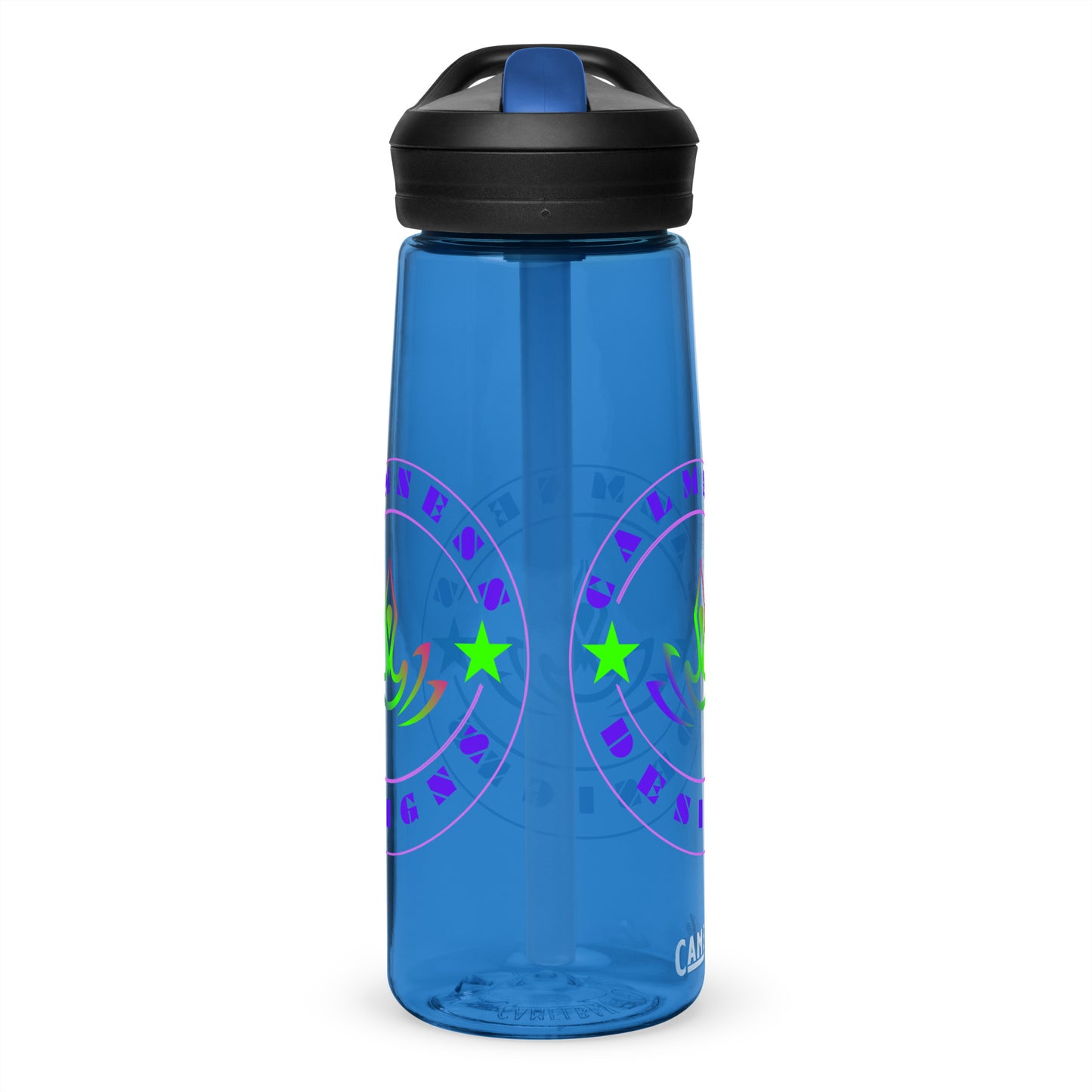 Yoga Meditation, Lotus Pose, Stars, CALMNESS DESIGNS, Creative Designer's, Sports water bottle