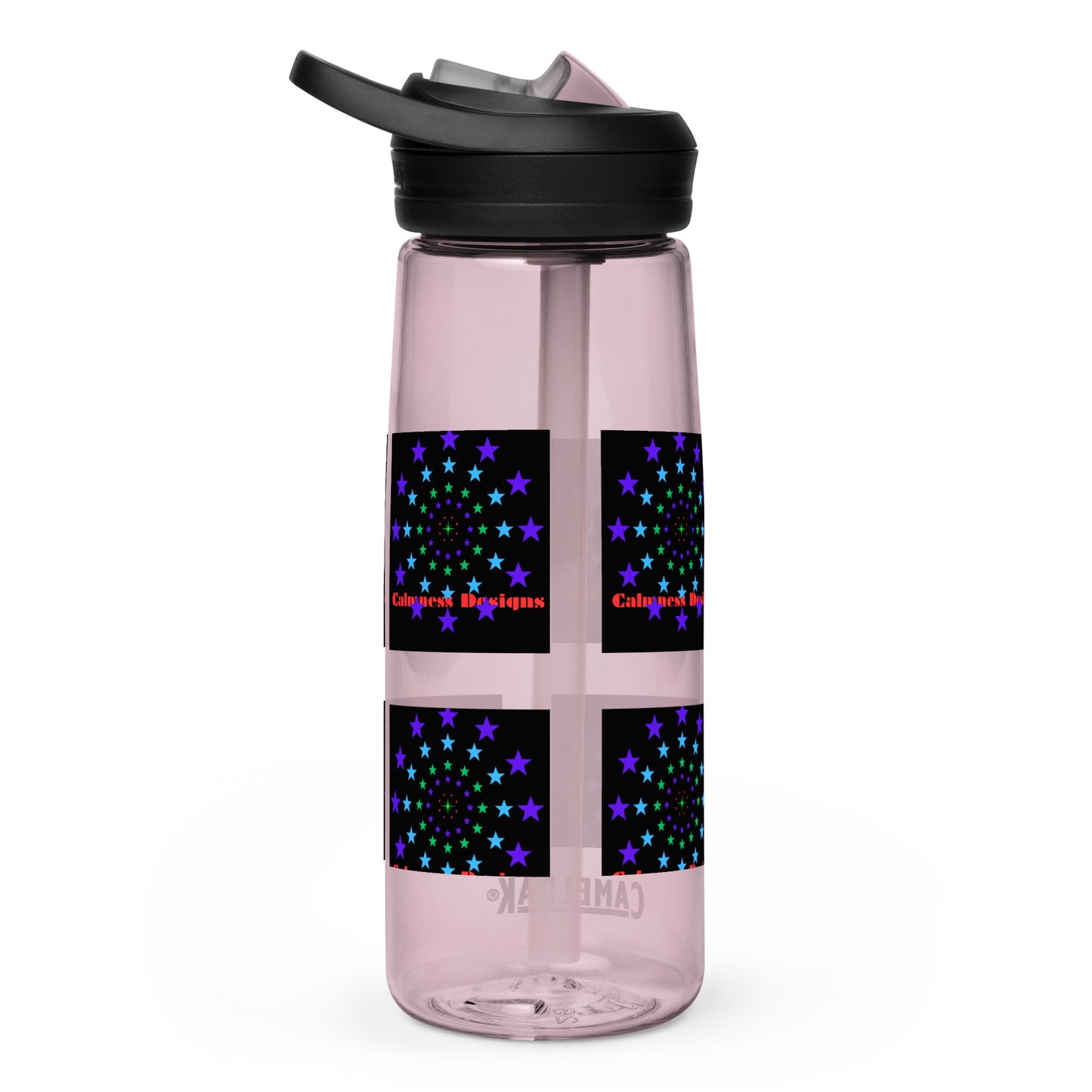 Stars Circle Icon, Calmness Designs, Sports water bottle