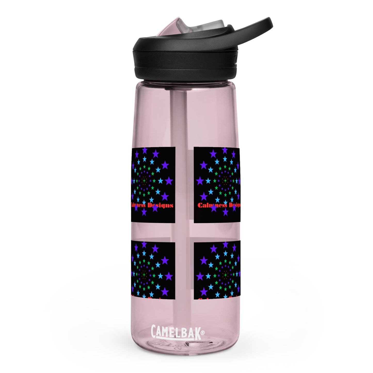 Stars Circle Icon, Calmness Designs, Sports water bottle