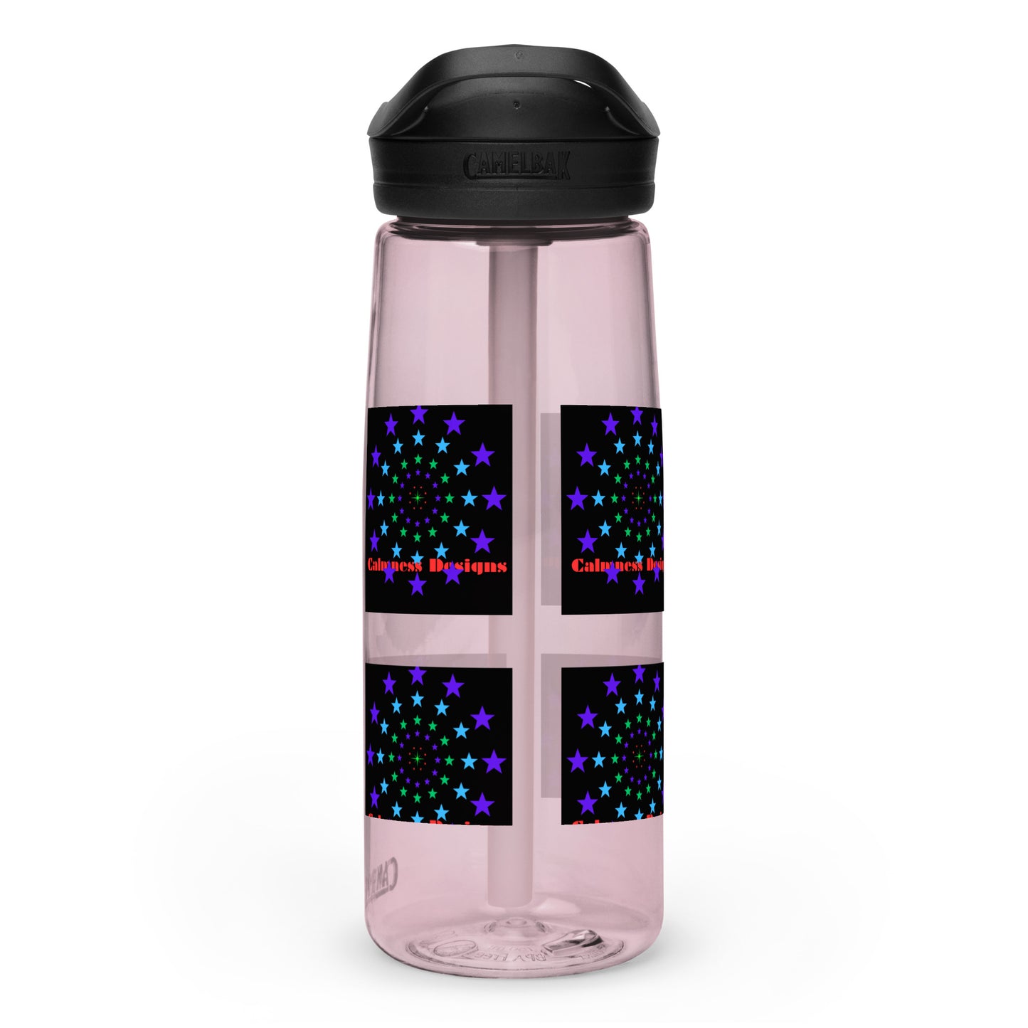 Stars Circle Icon, Calmness Designs, Sports water bottle