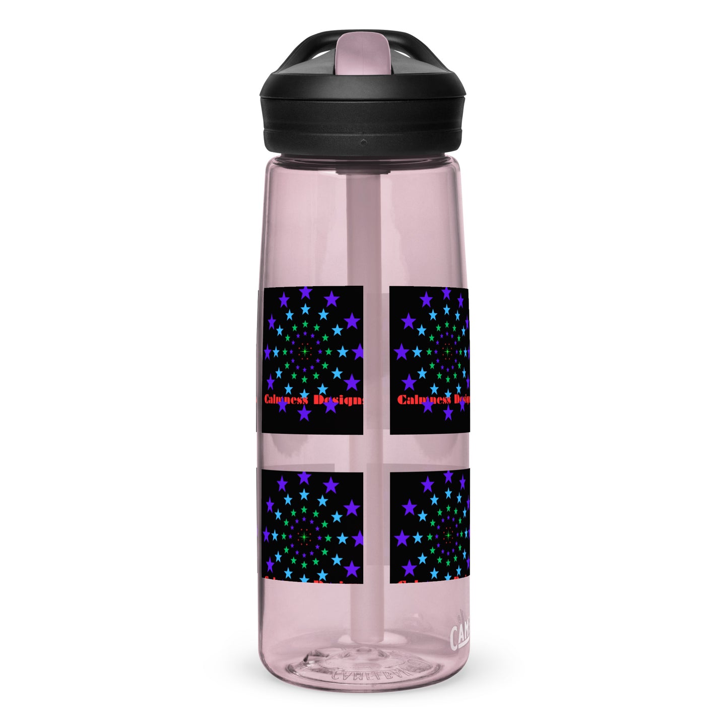 Stars Circle Icon, Calmness Designs, Sports water bottle