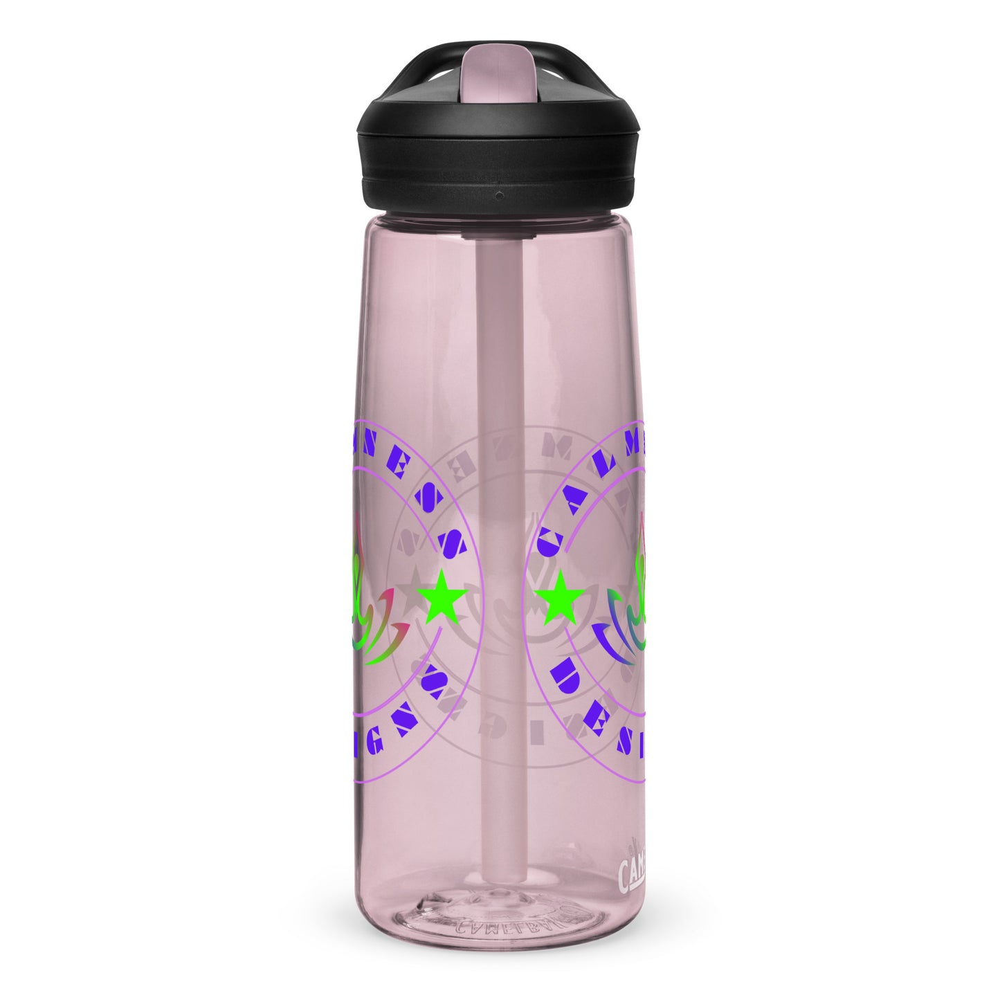 Yoga Meditation, Lotus Pose, Stars, CALMNESS DESIGNS, Creative Designer's, Sports water bottle