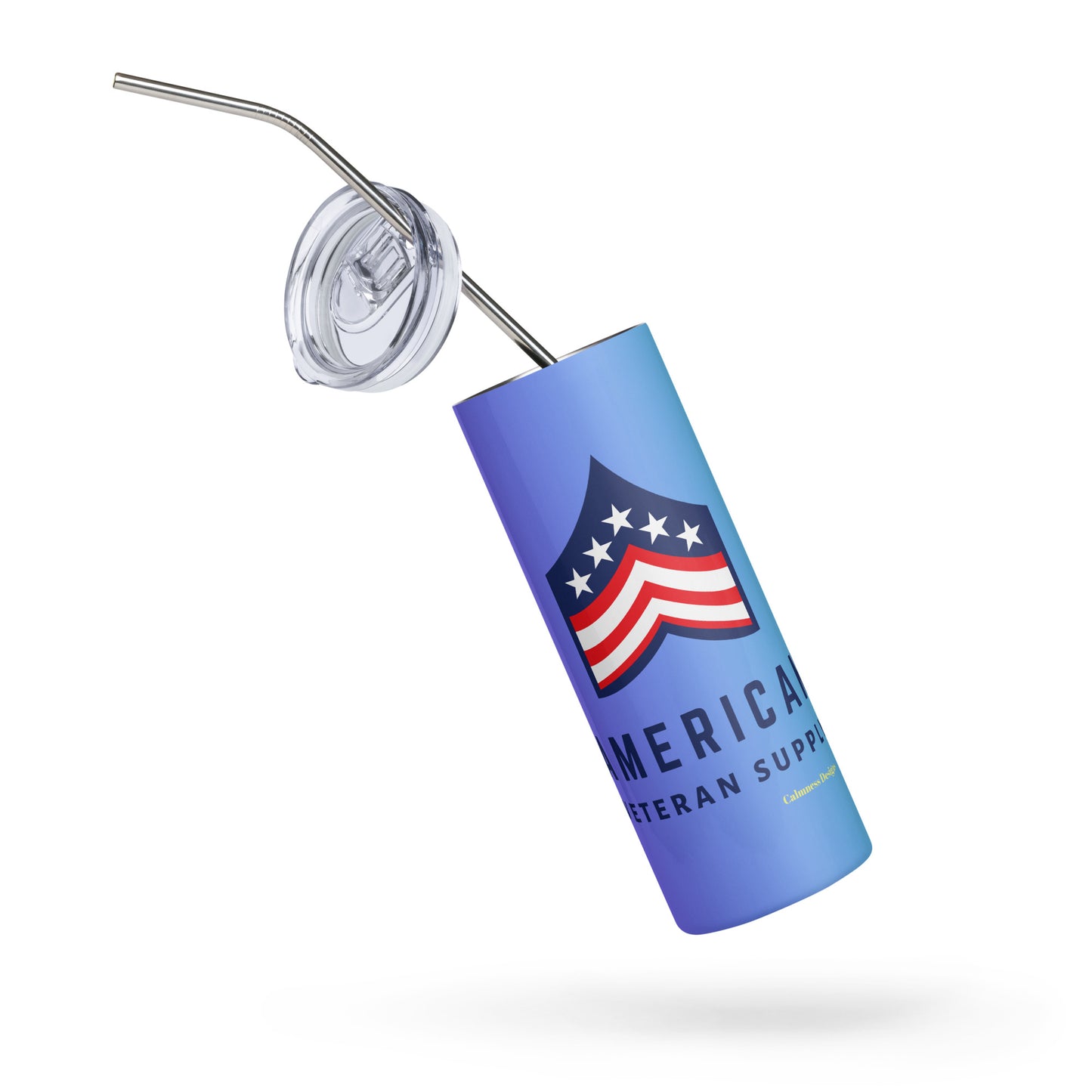 AMERICAN VETERAN SUPPLY, Calmness Designs, Stainless steel tumbler