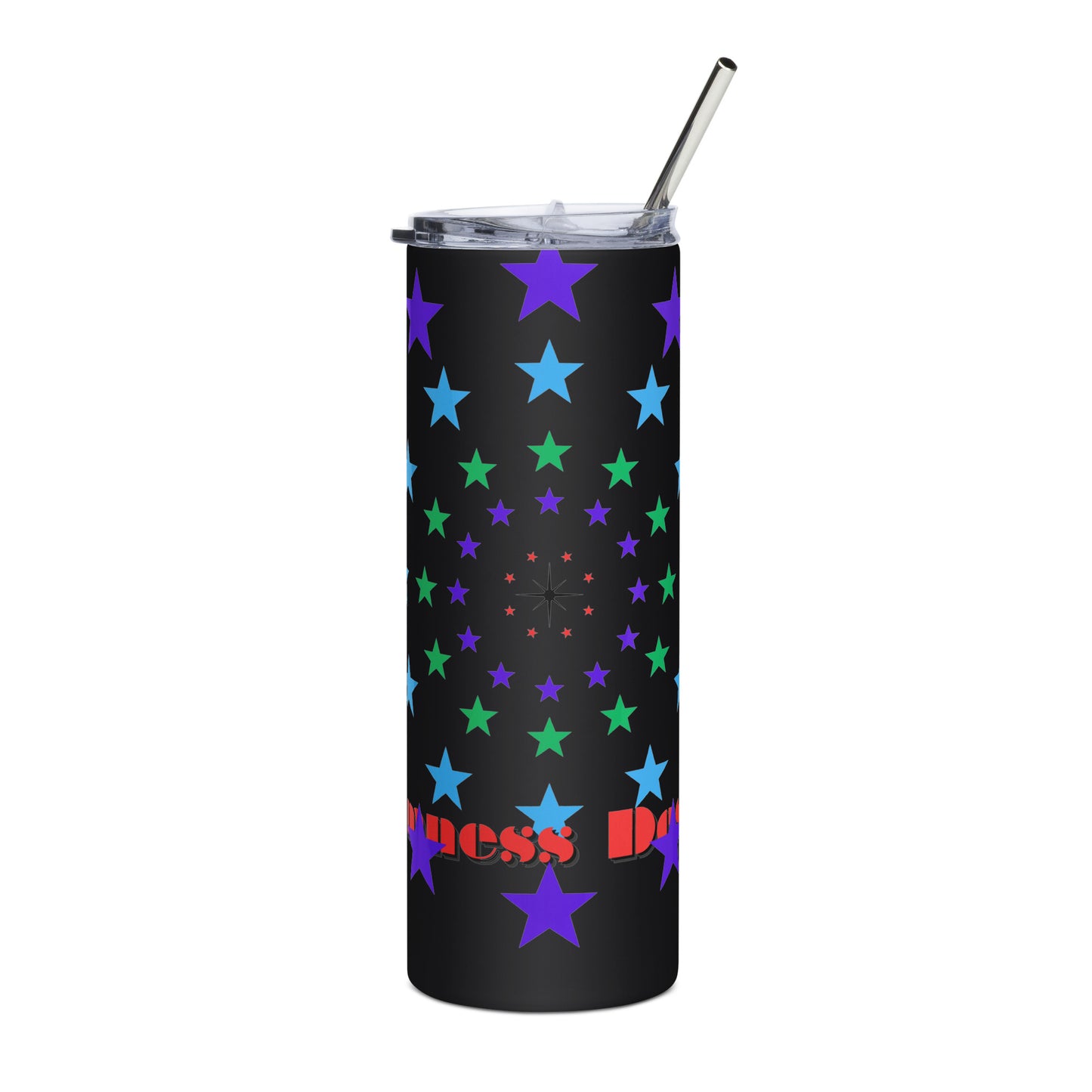 Stars Circle Icon, Calmness Designs, Stainless steel tumbler