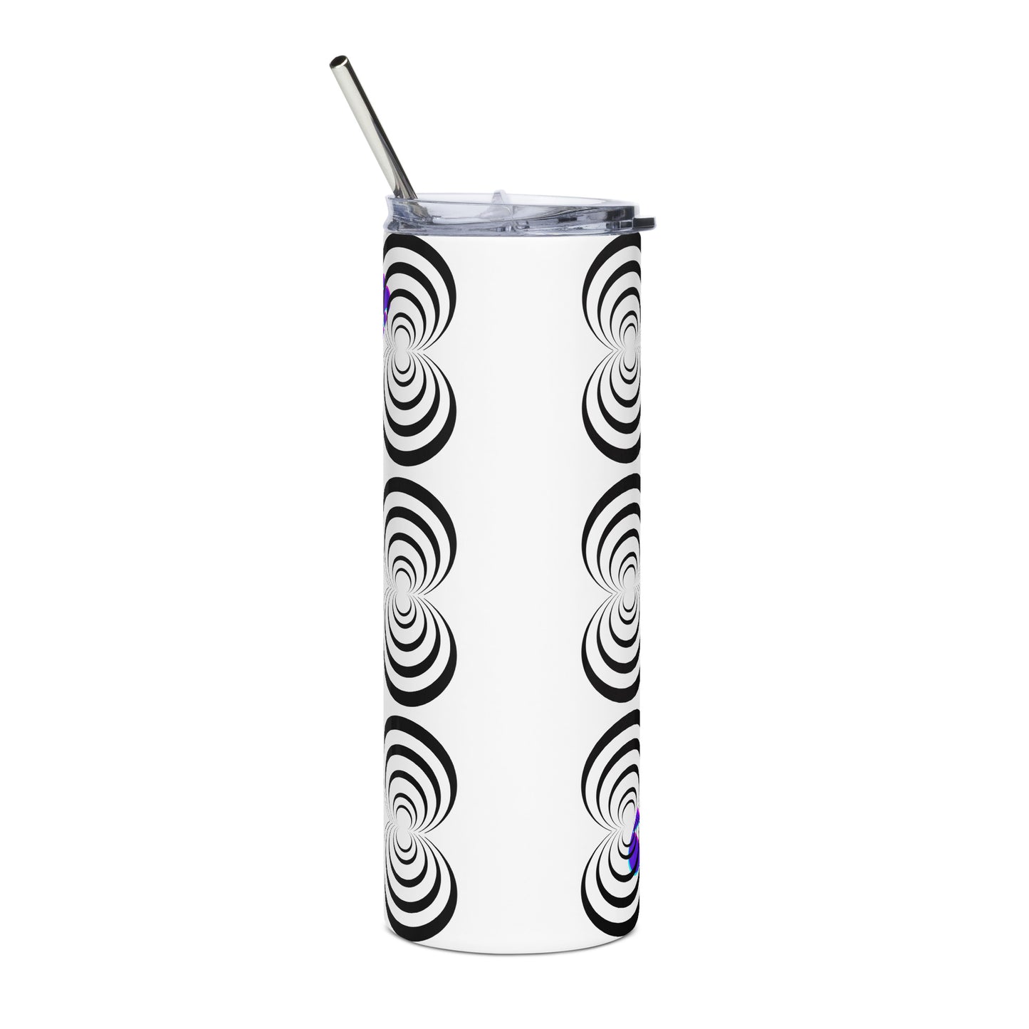 Round Circle Lines, Calmness Designs, Stainless steel tumbler