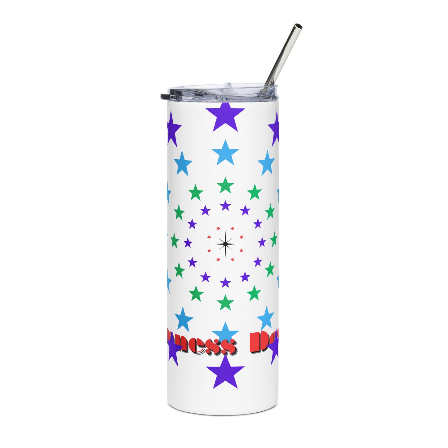Stars Circle Icon, Calmness Designs, Stainless steel tumbler