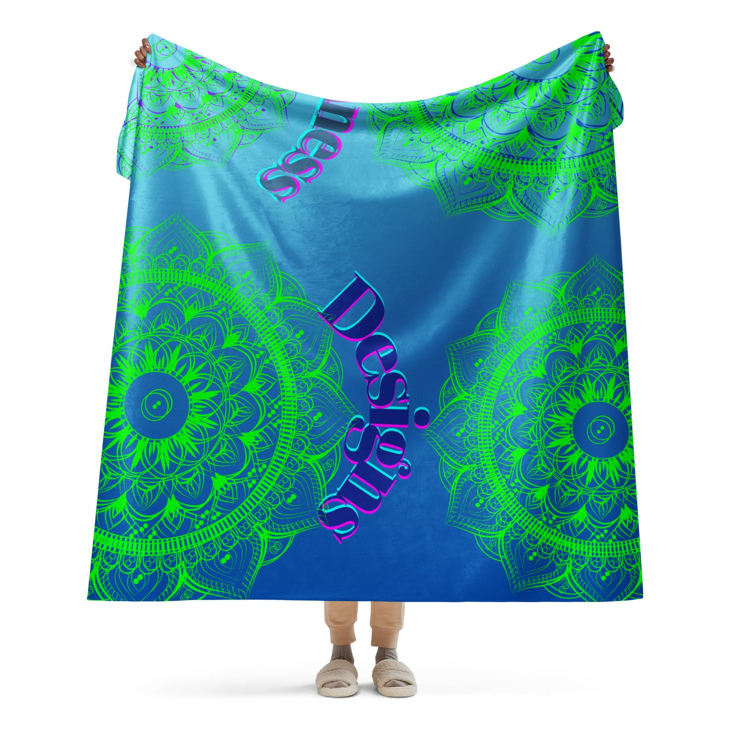 Luxury Mandala Designs, CALMNESS DESIGNS, Creative Designer's, Sherpa blanket