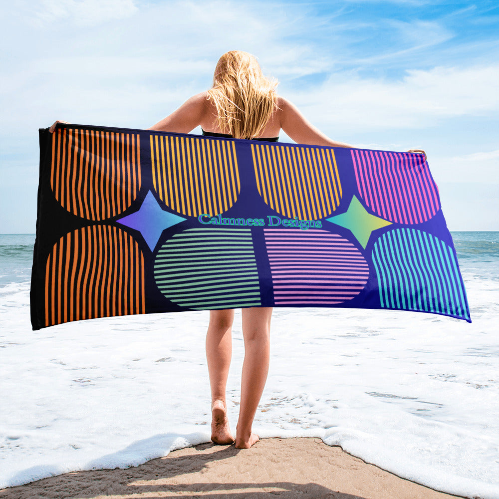 Geometric Memphis Designs, CALMNESS DESIGNS, Creative Designer's, Towel